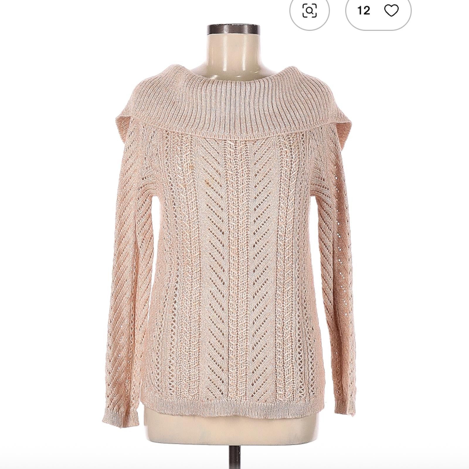 Other White House Black Market Pinkish Tan Pullover Sweater Size M Size M / US 6-8 / IT 42-44 - 1 Thumbnail