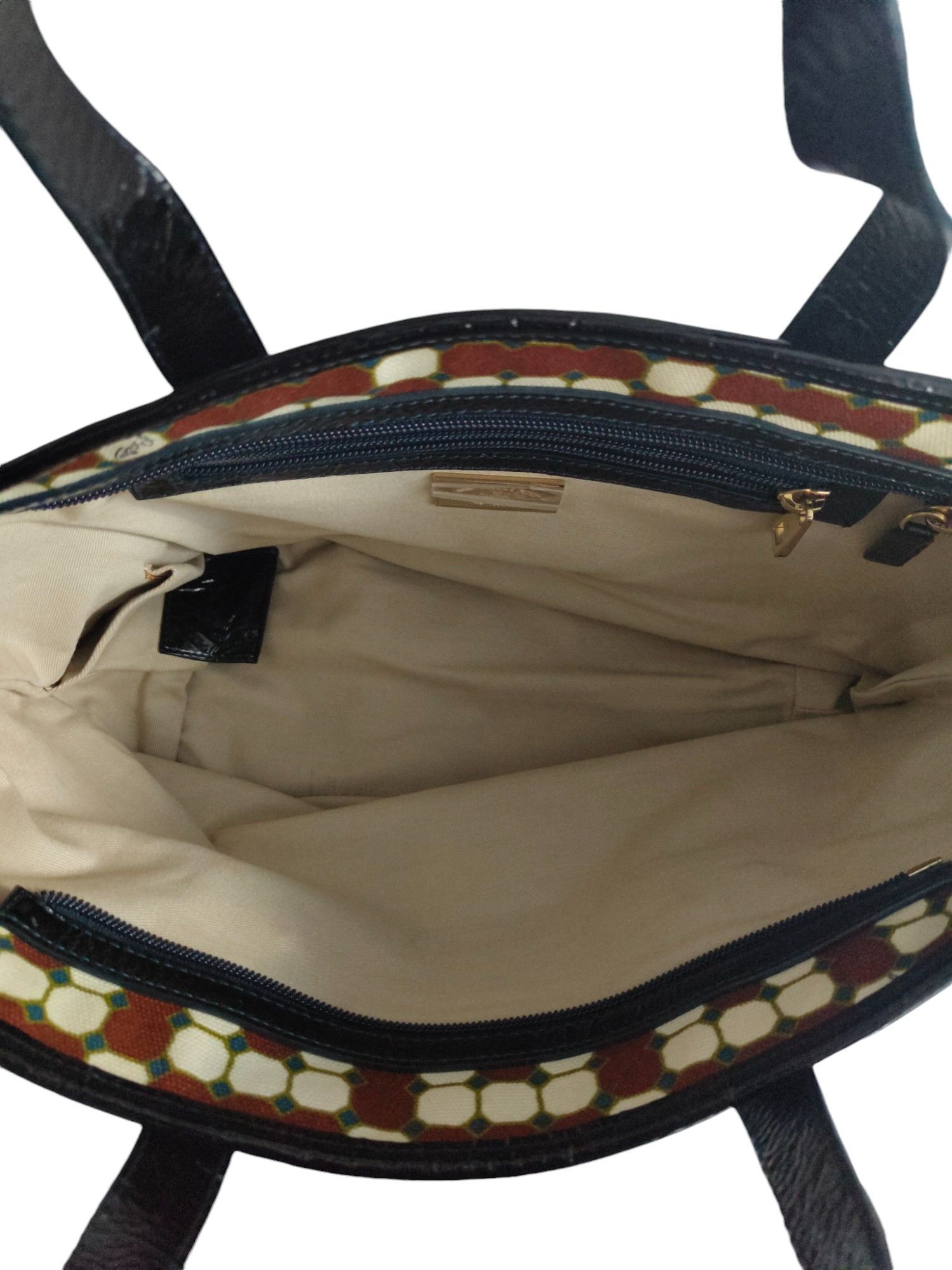 Bally Canvas Tote Bag With Overall Burgundy And Beige Pattern Size ONE SIZE - 7 Thumbnail