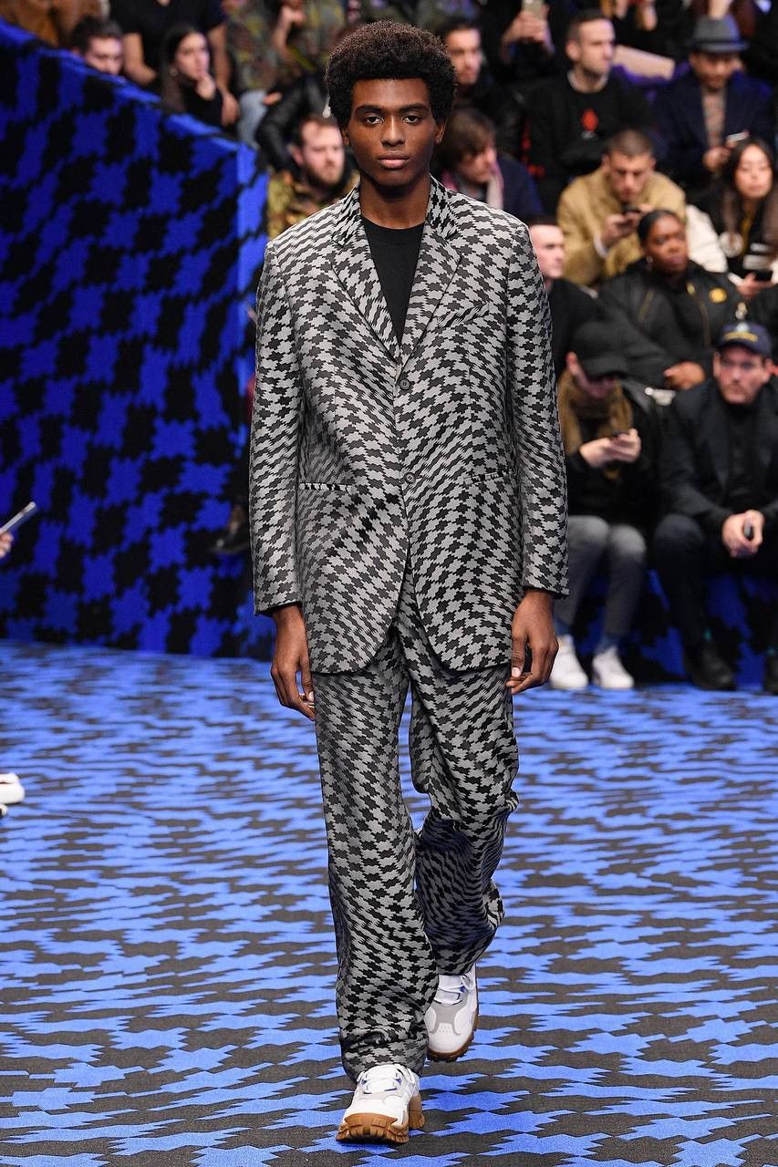 Marcelo Burlon County of Milan Runway Houndstooth Blazer Men