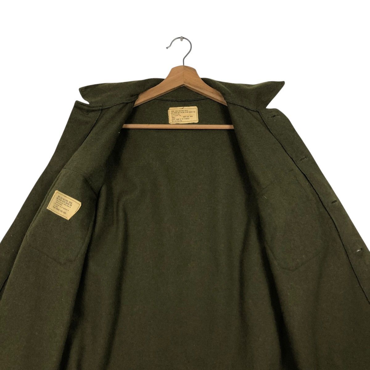 Vintage 🔥VINTAGE WOOL BUTTON CHORE JACKET MILITARY USN Size US S / EU 44-46 / 1 - 16 Thumbnail