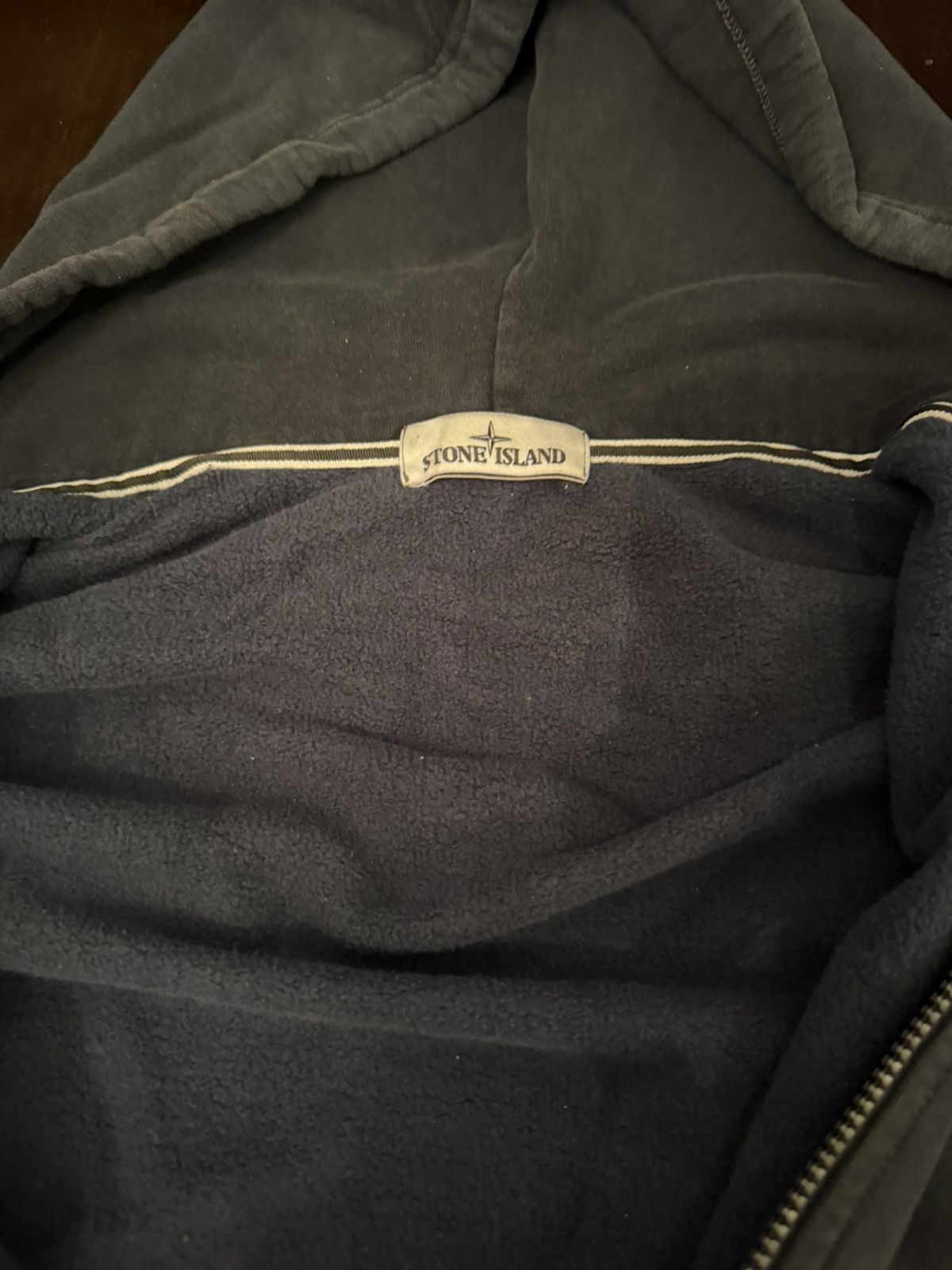 Stone Island Vintage Stone Island Zip Badge Hoodie Size US M / EU 48-50 / 2 - 2 Thumbnail