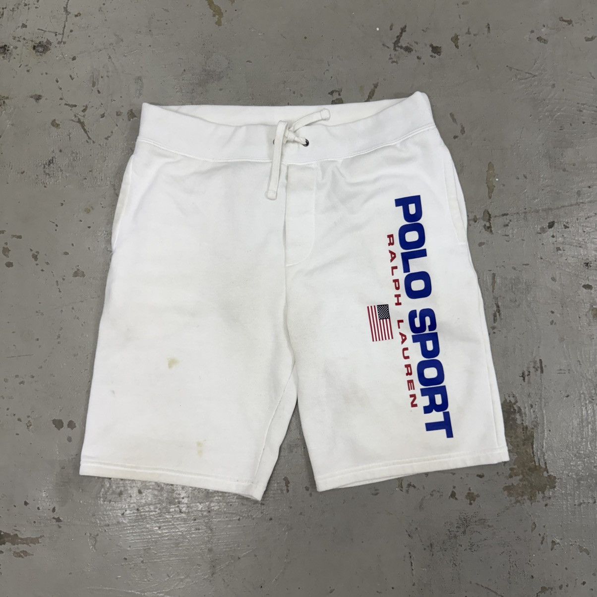 Vintage Vintage Polo Ralph Lauren Summer Sweat Shorts Size US 34 / EU 50 - 1 Thumbnail