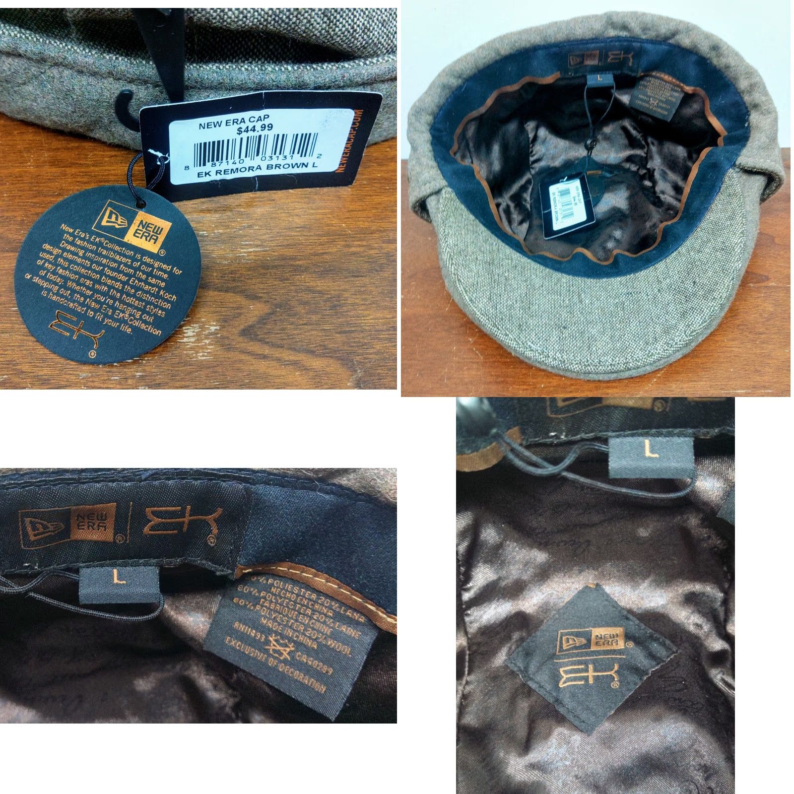 New Era New Era Beret Hat Plain Gray Paperboy Golf Cap Size Large Unisex Size ONE SIZE - 8 Thumbnail