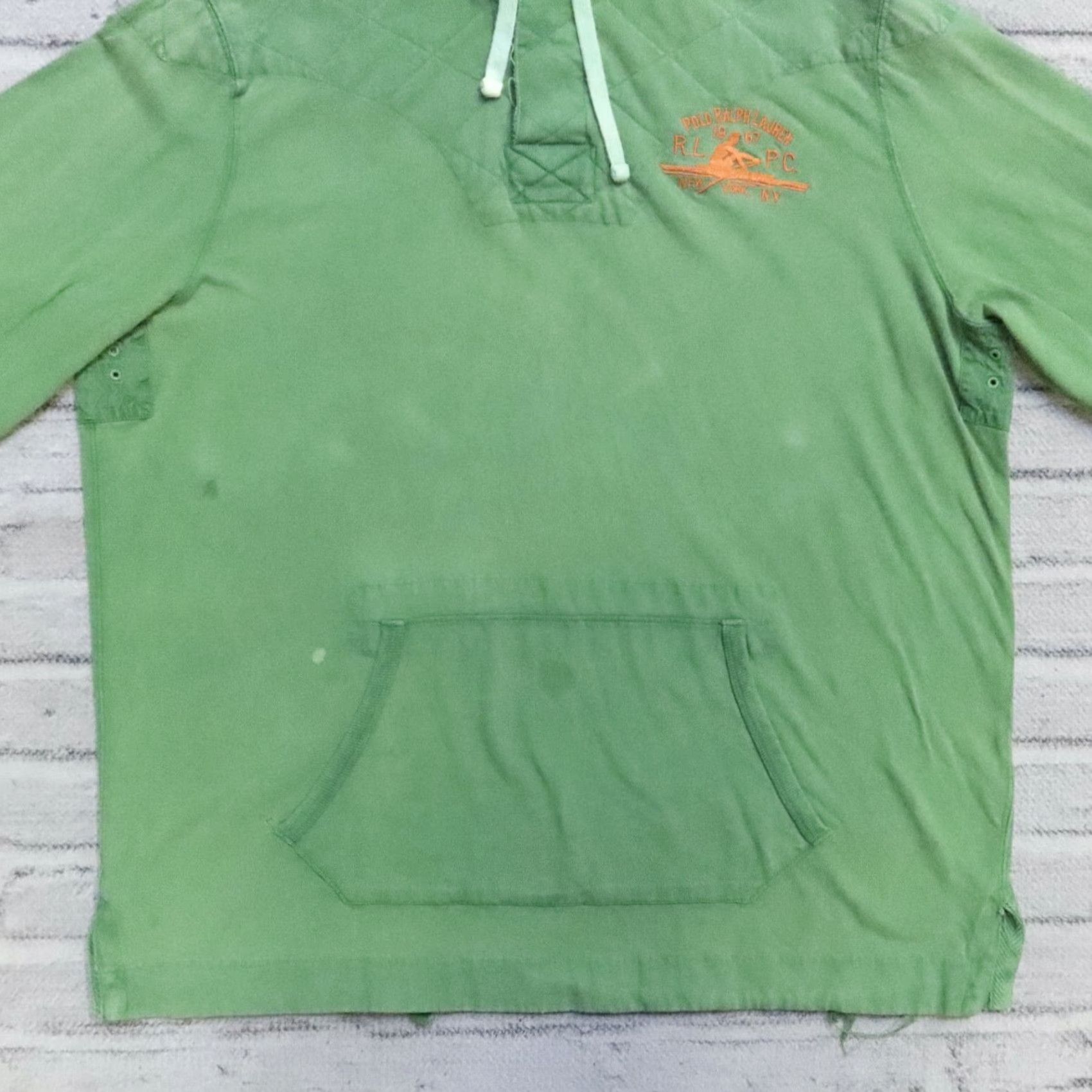 Polo Ralph Lauren Vintage Polo Ralph Lauren Hoodie Sweatshirt RLPC Polo Club XL Green Polo Ralph Lauren Hoodie Sweatshirt Mens XL Green era 90s Size US XL / EU 56 / 4 - 3 Thumbnail