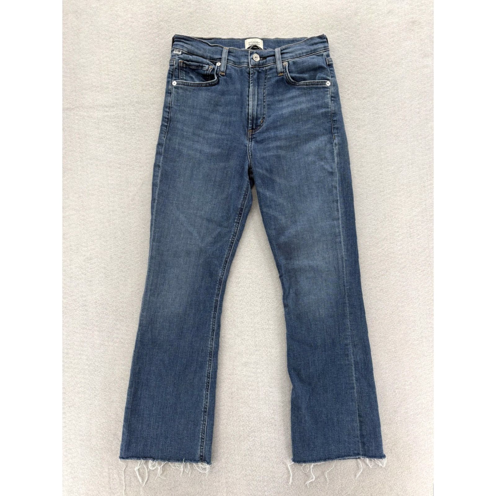 Citizens Of Humanity VINTAGE Citizens of Humanity Jeans Womens 26 Blue Isola Bootcut Raw Hem Stretch Denim Size 26" / US 2 / IT 38 - 2 Thumbnail