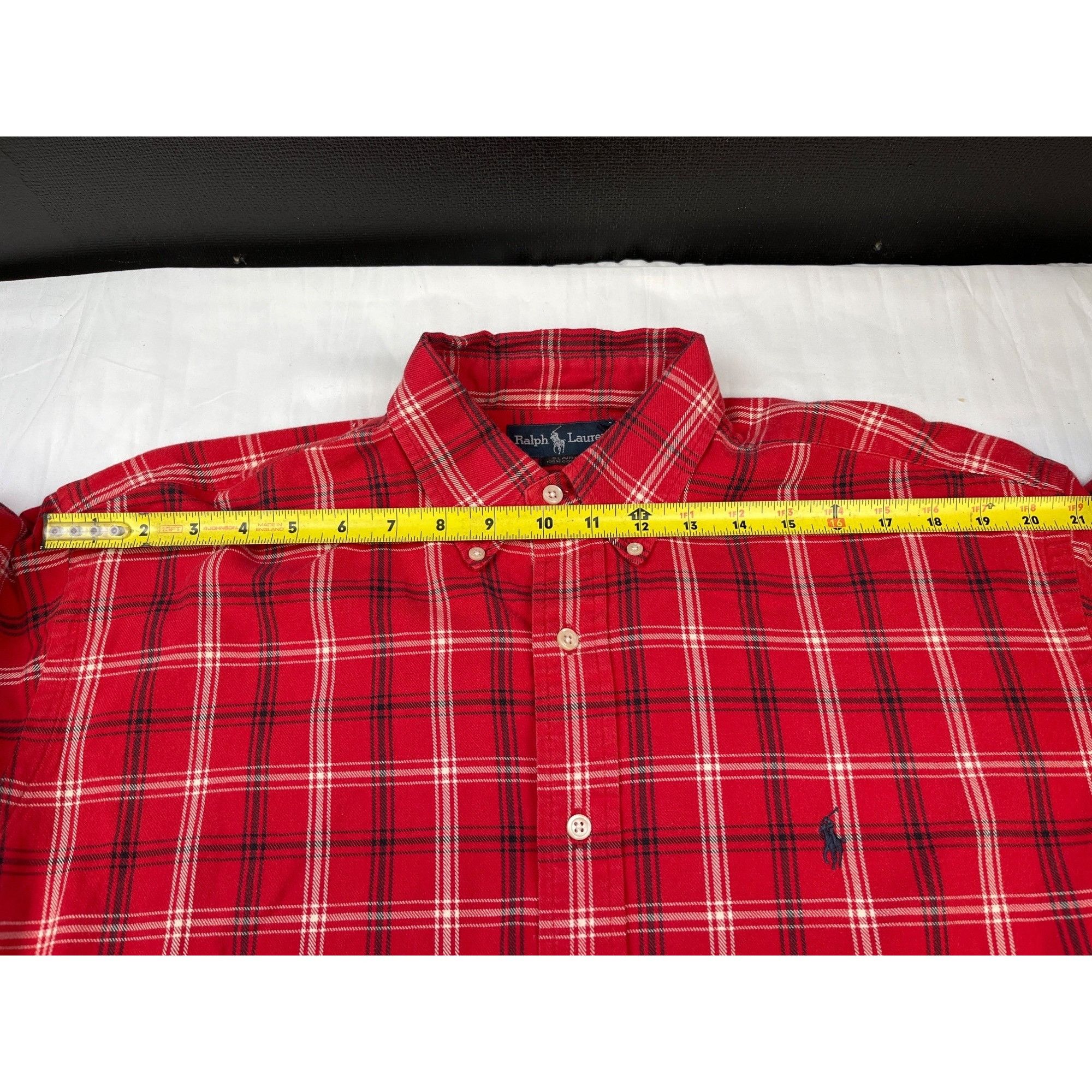 Ralph Lauren Ralph Lauren Blaire Men's Red Shirt/Button Up Sz L SKU 4355 Size L / US 10 / IT 46 - 6 Thumbnail