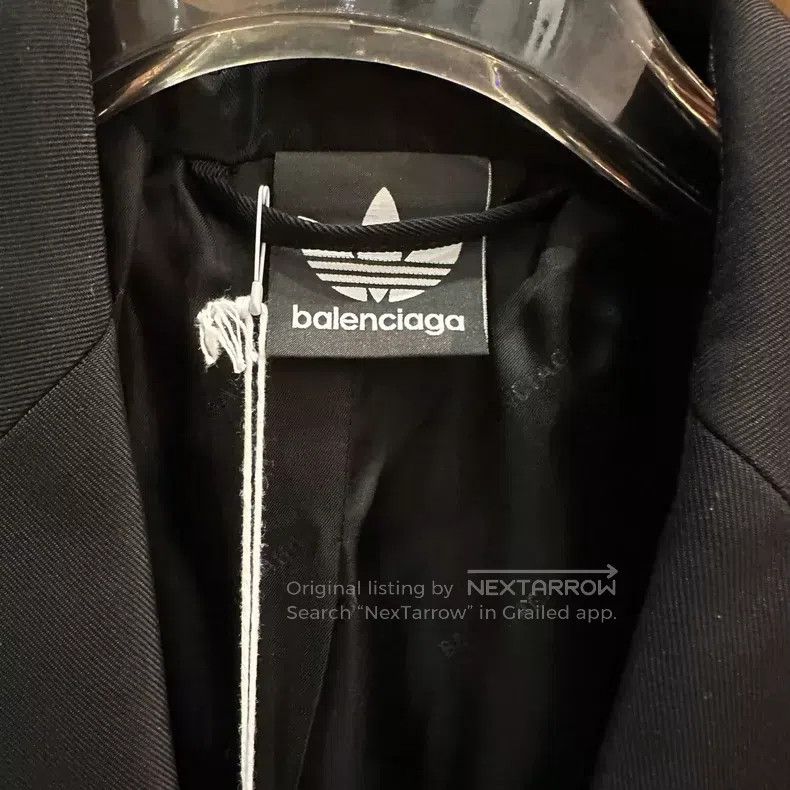Balenciaga Balenciaga Striped Shoulder Padded Suit Jacket Size US XXS / EU 40 - 2 Thumbnail