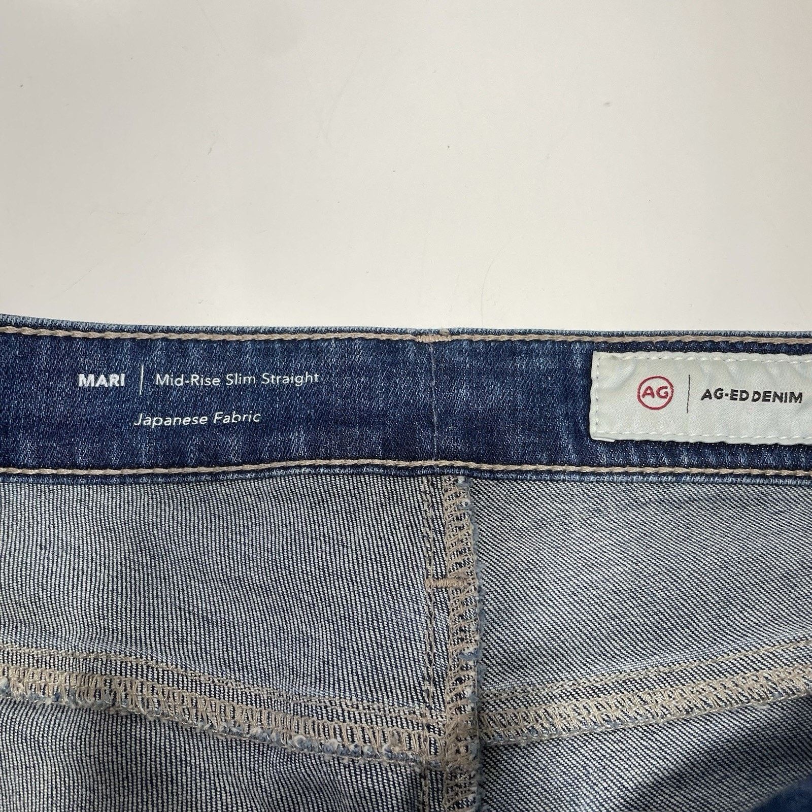 AG Adriano Goldschmied AG Mari Jean Mid-Rise Slim Straight Women’s 30x30 Japanese Size 30" / US 8 / IT 44 - 6 Thumbnail