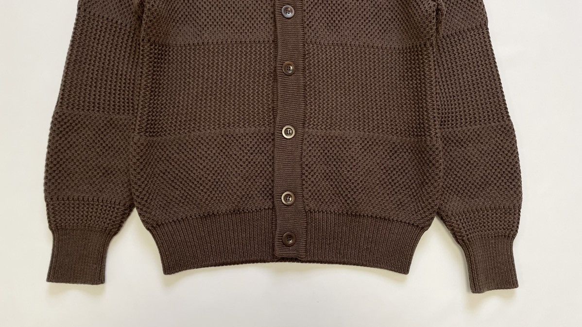 Maison Margiela A/W 09 Chunky Panelled Brown Knit Sweater Size US L / EU 52-54 / 3 - 10 Thumbnail