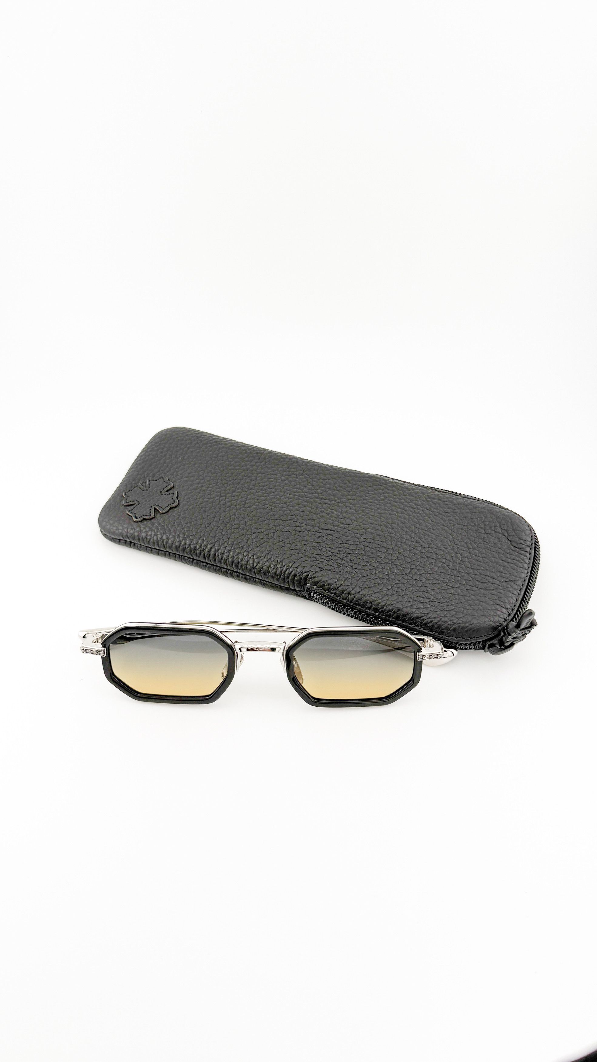 Chrome Hearts RARE! CHROME HEARTS STYLIDA BLACK/SHINY SILVER-SUN Size ONE SIZE - 1 Thumbnail