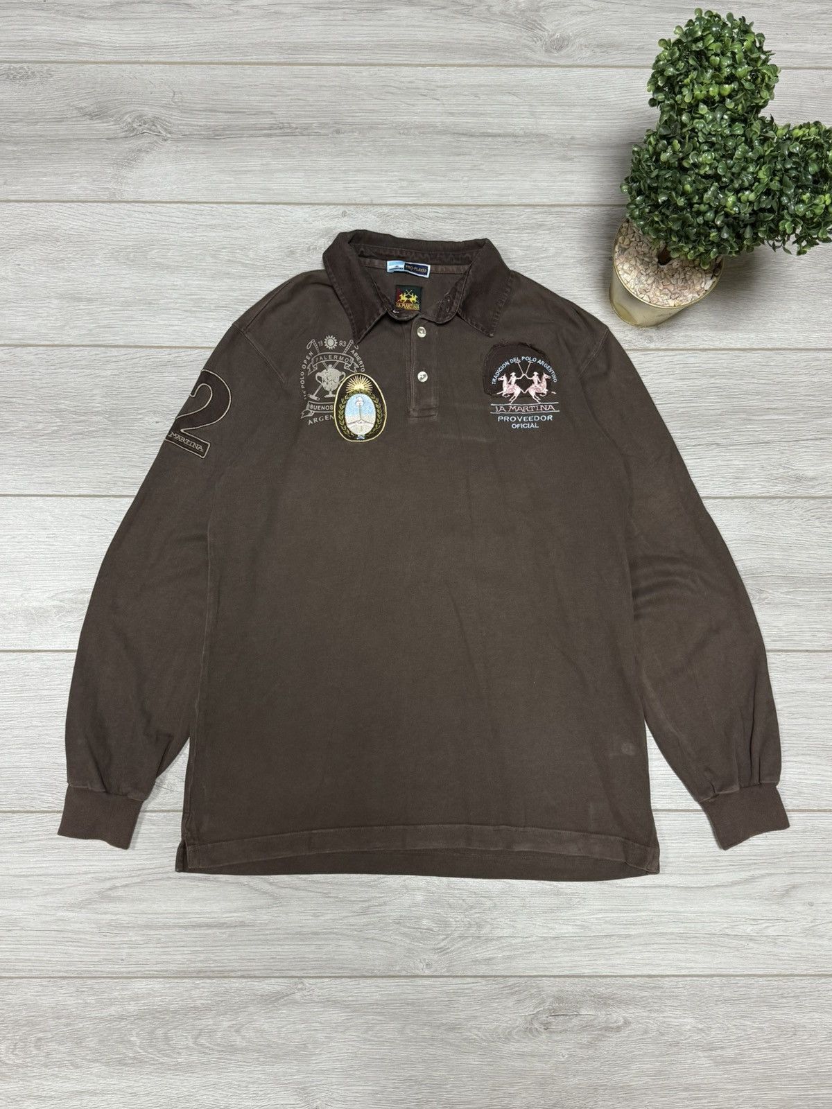 La Martina La Martina Argentina vintage long sleeve shirt polo Size US XL / EU 56 / 4 - 2 Thumbnail