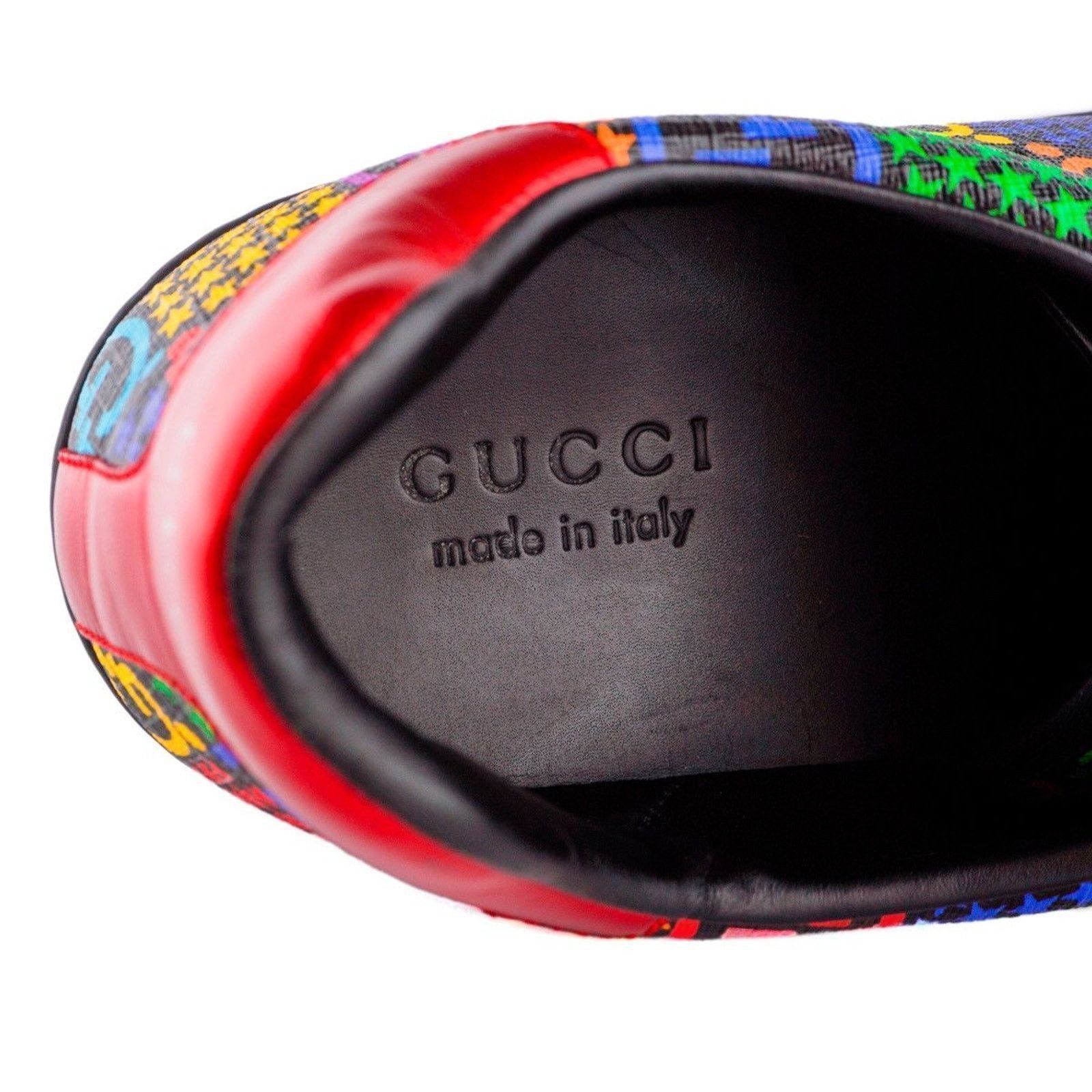 Gucci Gucci Ace Psychedelic GG Monogram Logo Leather Sneakers Size US 10.5 / EU 43-44 - 7 Thumbnail