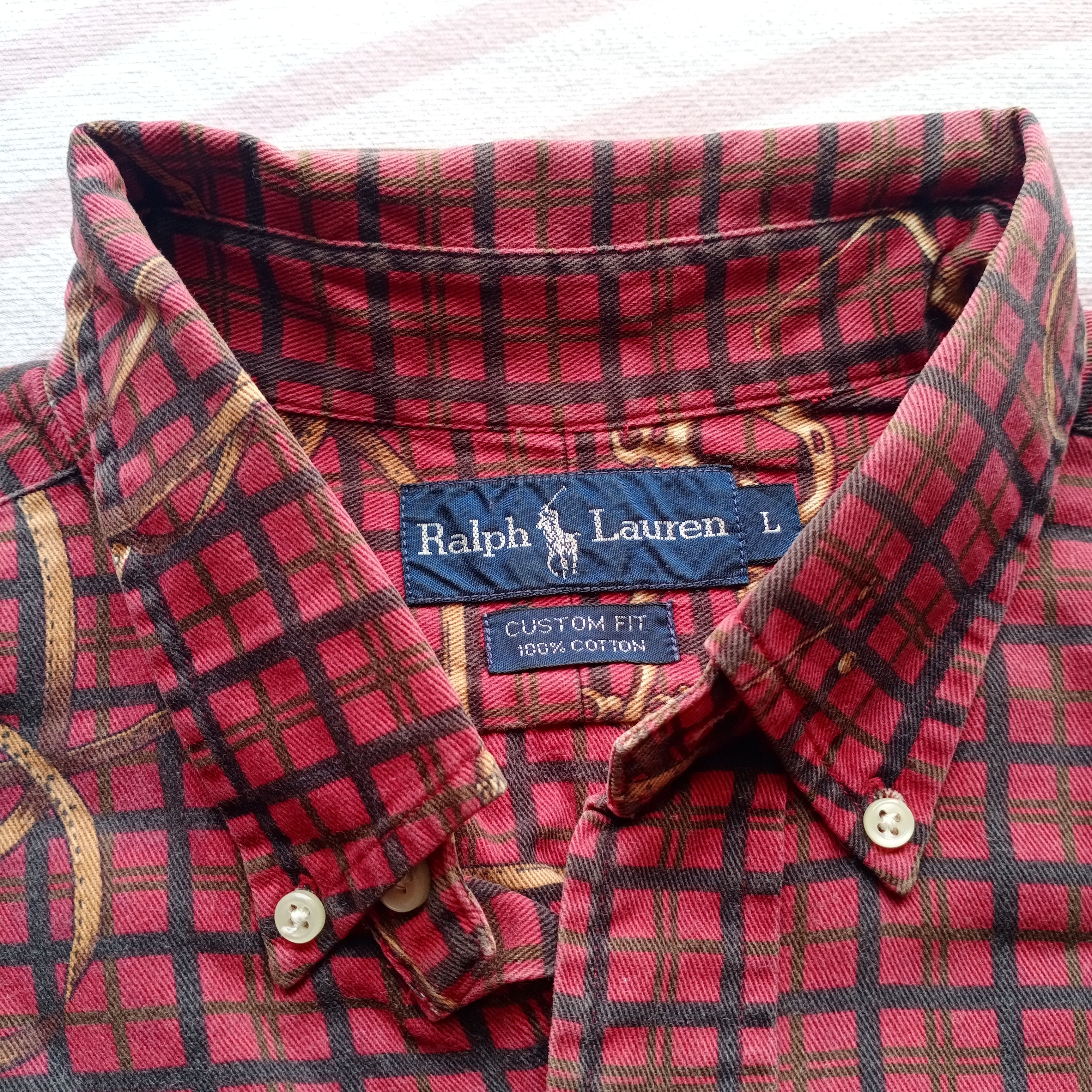 Ralph Lauren Vintage 90s Polo Ralph Lauren RL Pheasant Plaid Hunting Size US L / EU 52-54 / 3 - 3 Thumbnail