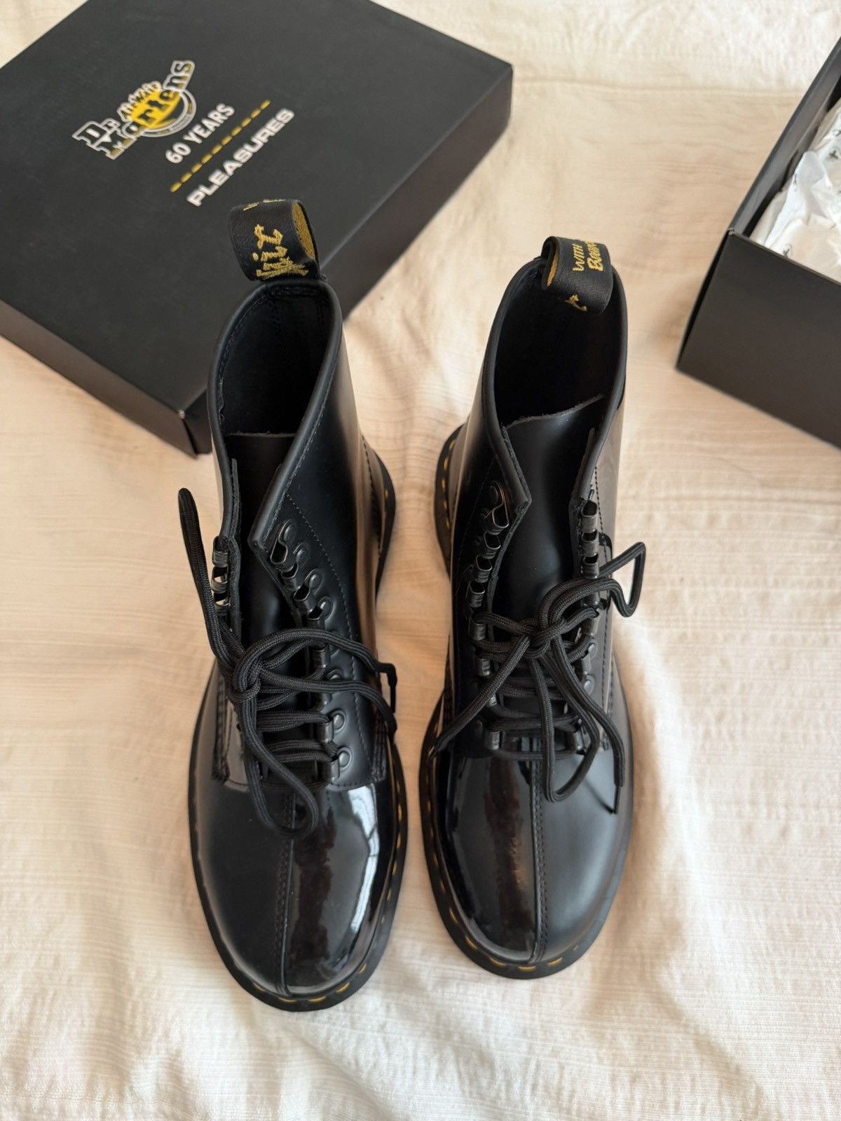 Dr. Martens × Pleasures Dr. Martens 1460 x Pleasures 60th Anniversary US 9 RARE Size US 9 / EU 42 - 4 Thumbnail