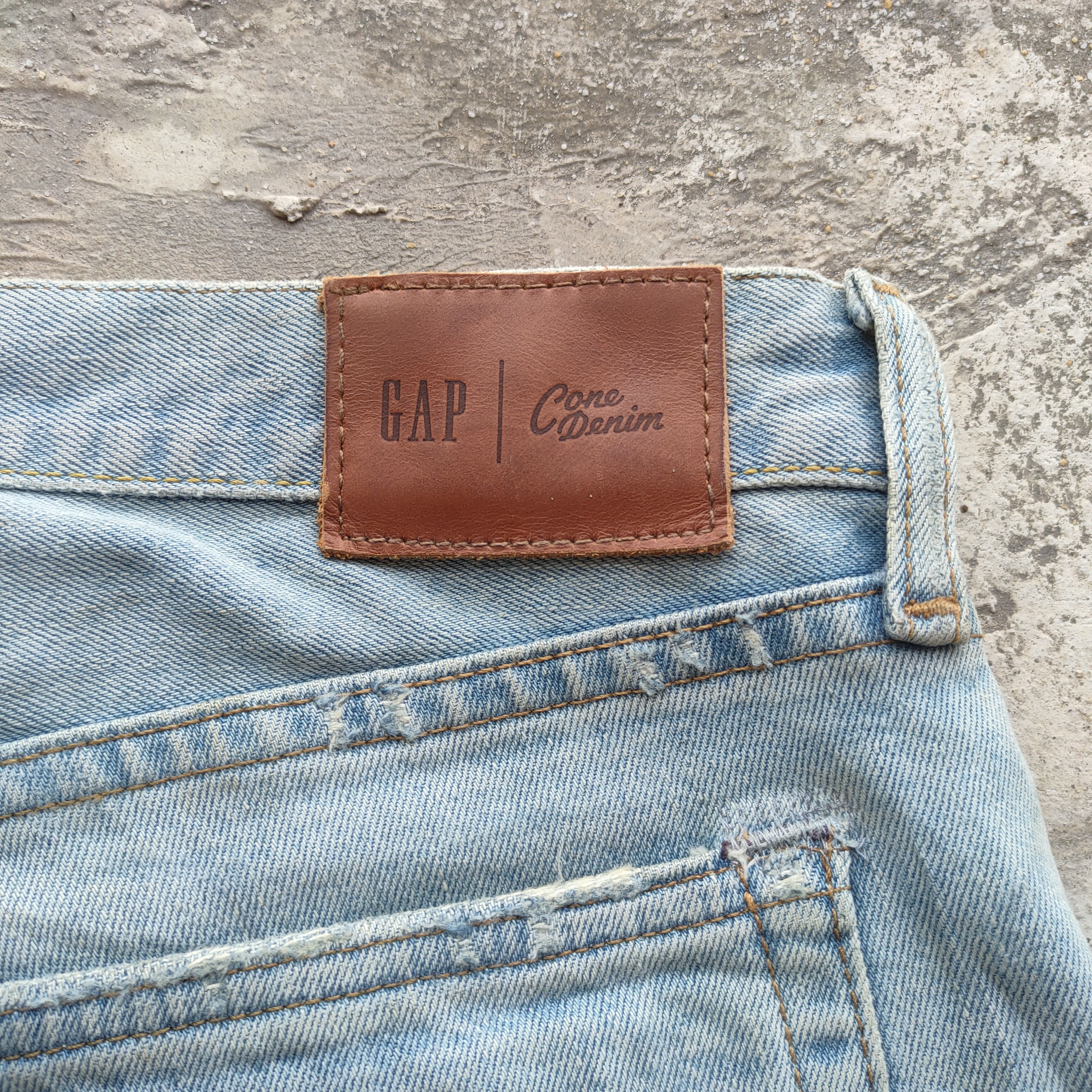 Gap W32 VINTAGE GAP FADED BLUE DISTRESSED JEAN PANTS Size US 32 / EU 48 - 12 Thumbnail