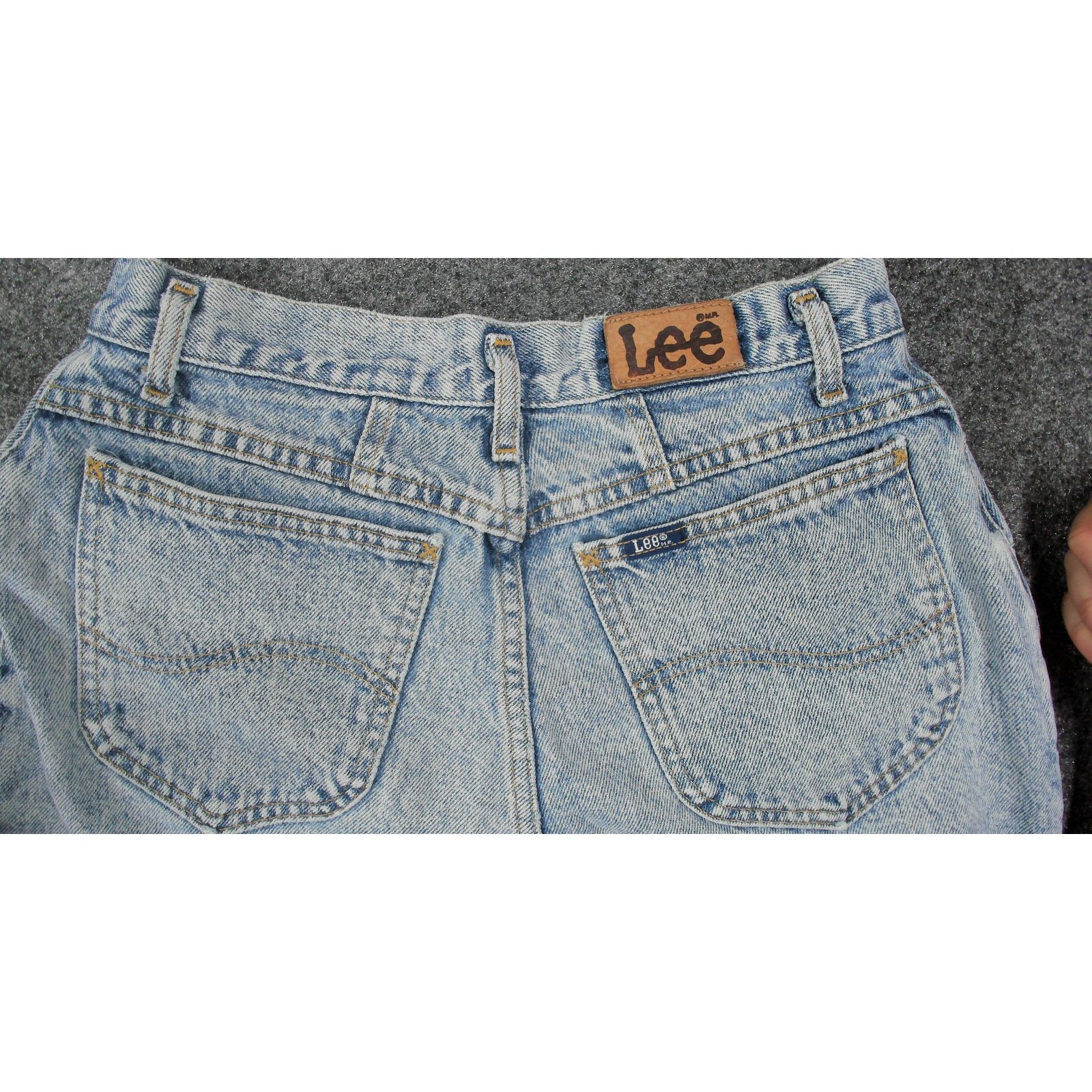 Lee Vintage 80s Lee USA Made Pleated Stonewash Denim Jeans 28x29 Size 28" / US 6 / IT 42 - 12 Thumbnail