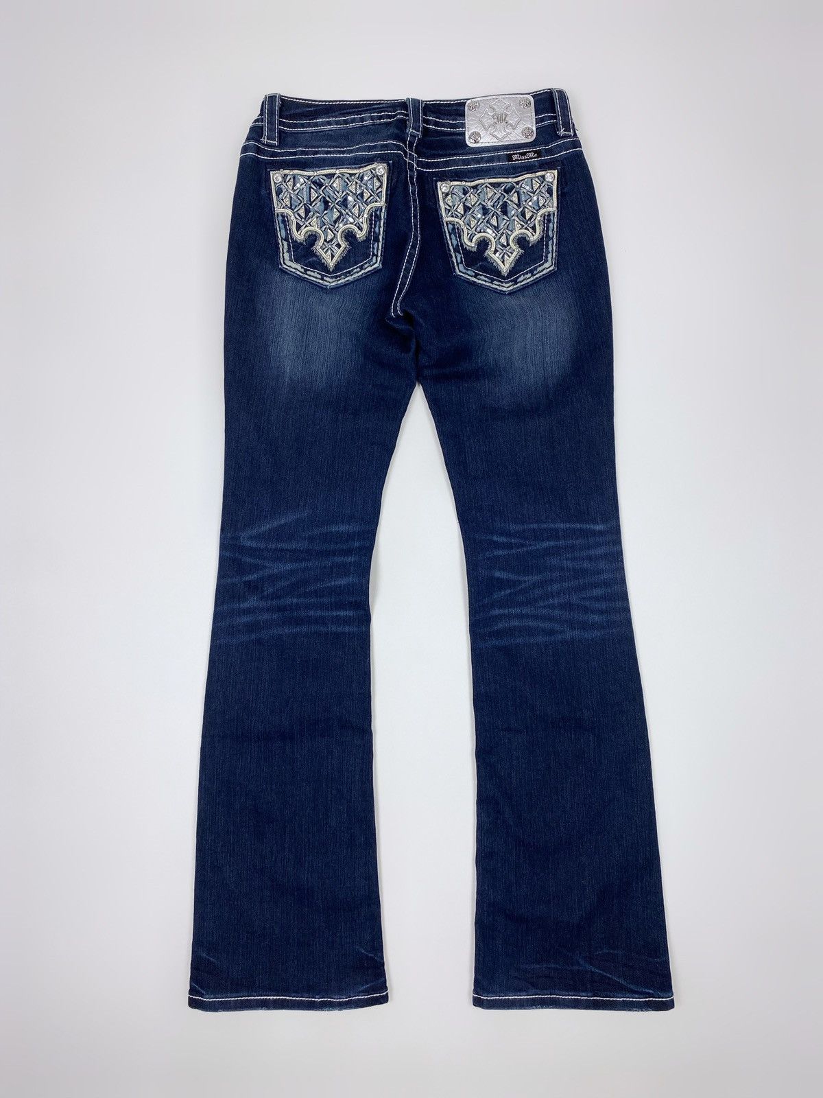 Miss Me Y2K Vintage Miss Me Slim Washed Boot Cut Flare Denim Pants Size 29" - 1 Thumbnail