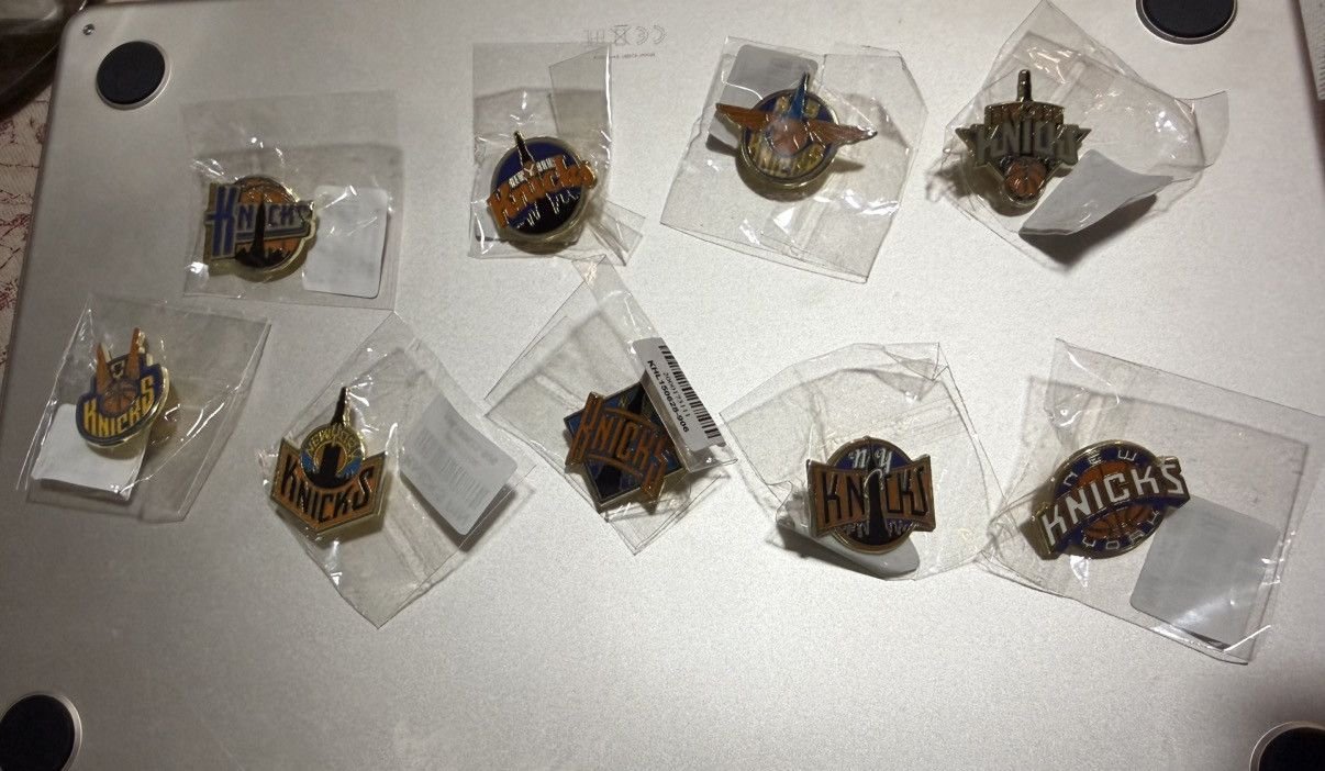 Lot of 9 New York Knicks NYK Kith Metal Lapel Pins