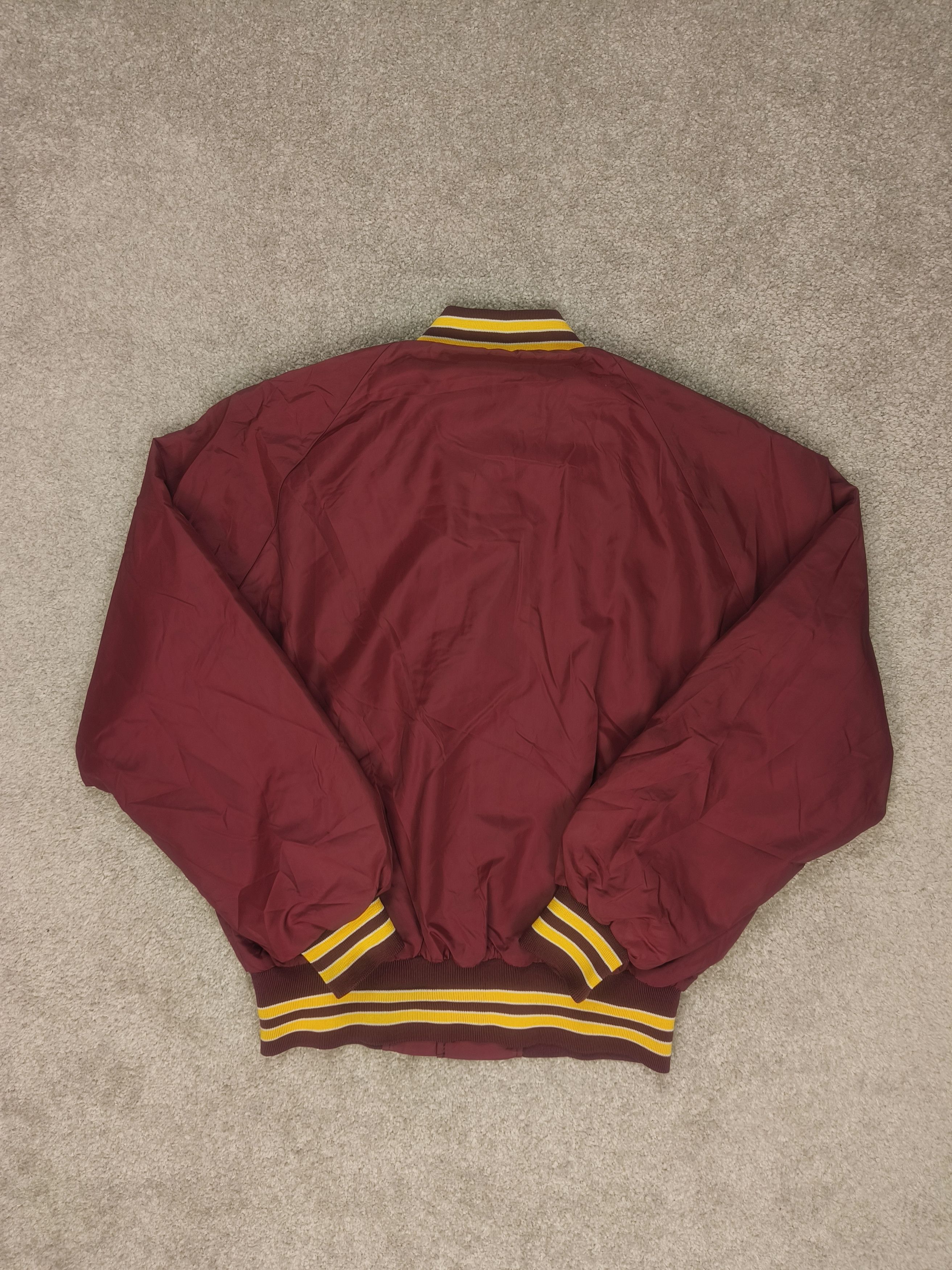 Vintage Pla-Jac Dunbrooke Vtg Varsity Burgundy Gold 80s 90s Jacket Size US L / EU 52-54 / 3 - 5 Thumbnail