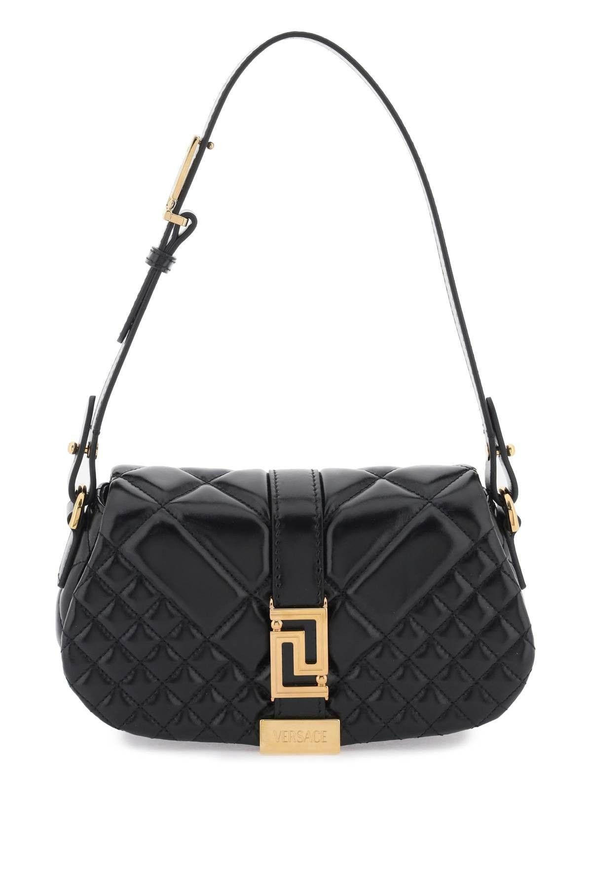 image of Versace Greca Goddess' Mini Bag in Nero, Women's