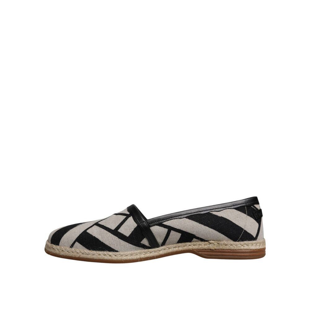 Dolce & Gabbana Dolce & Gabbana Black White Stripes Slip On Espadrille Shoes Size US 8 / EU 41 - 5 Thumbnail