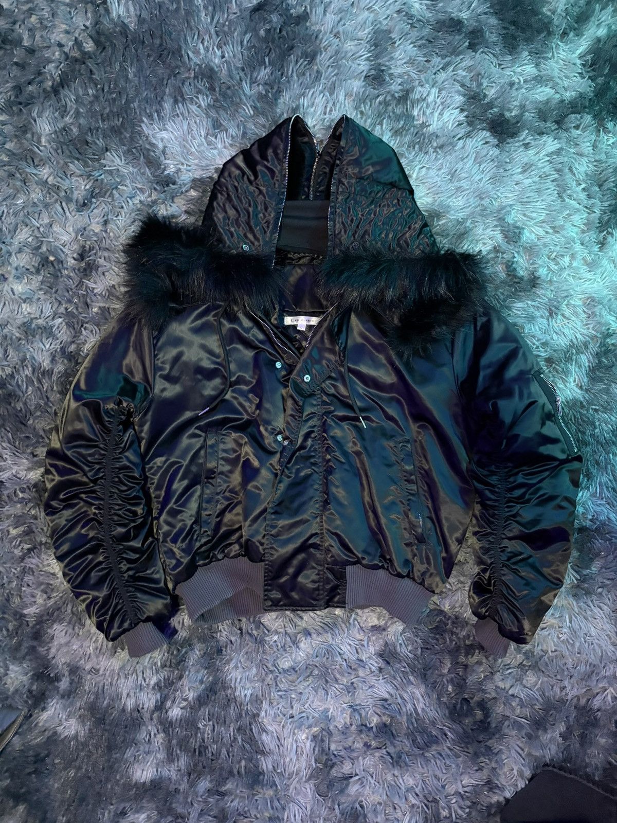 Other Gothic Fur Hood Parachute Cargo Jacket Size US L / EU 52-54 / 3 - 1 Thumbnail