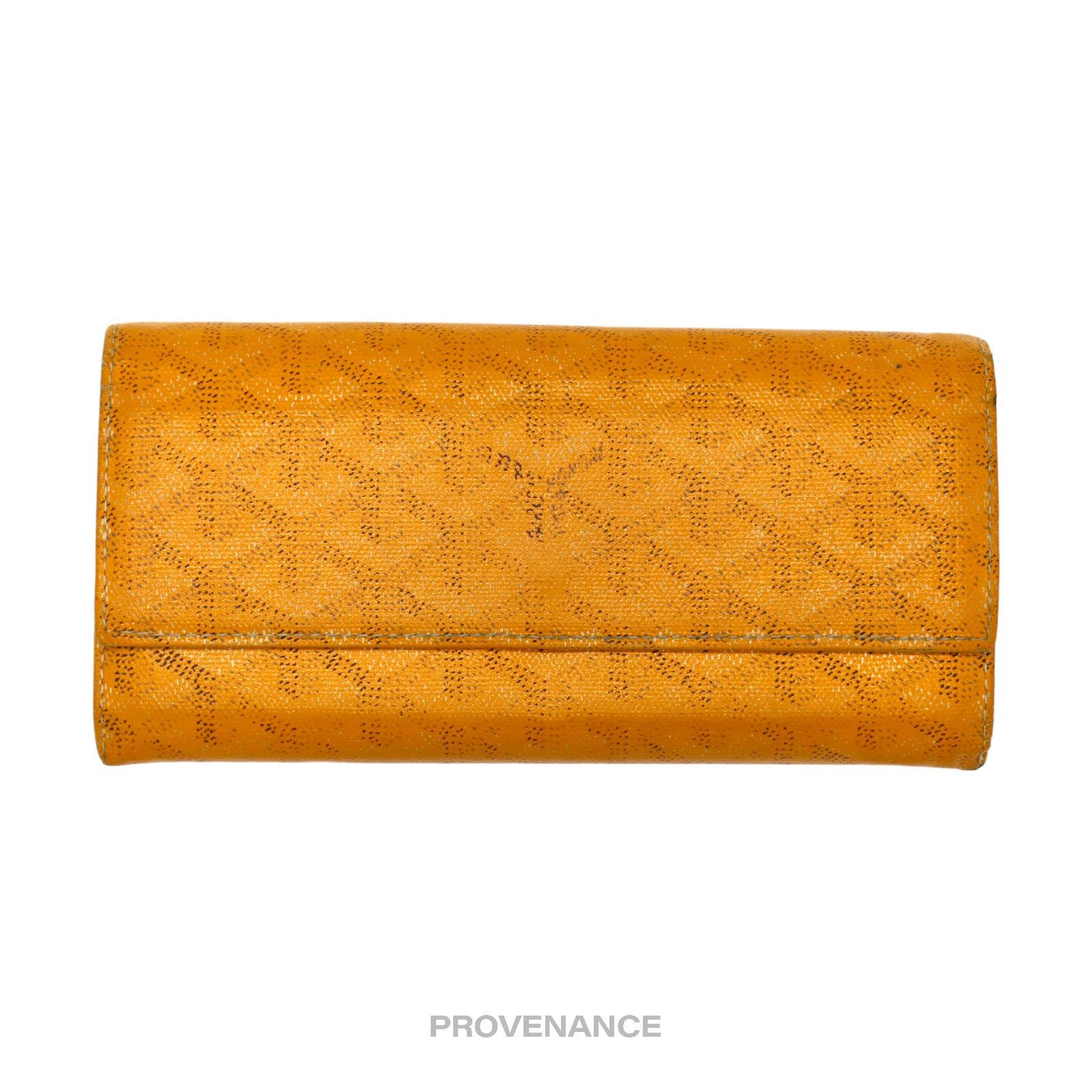 image of Goyard Varenne Long Wallet - Yellow Goyardine, Women's