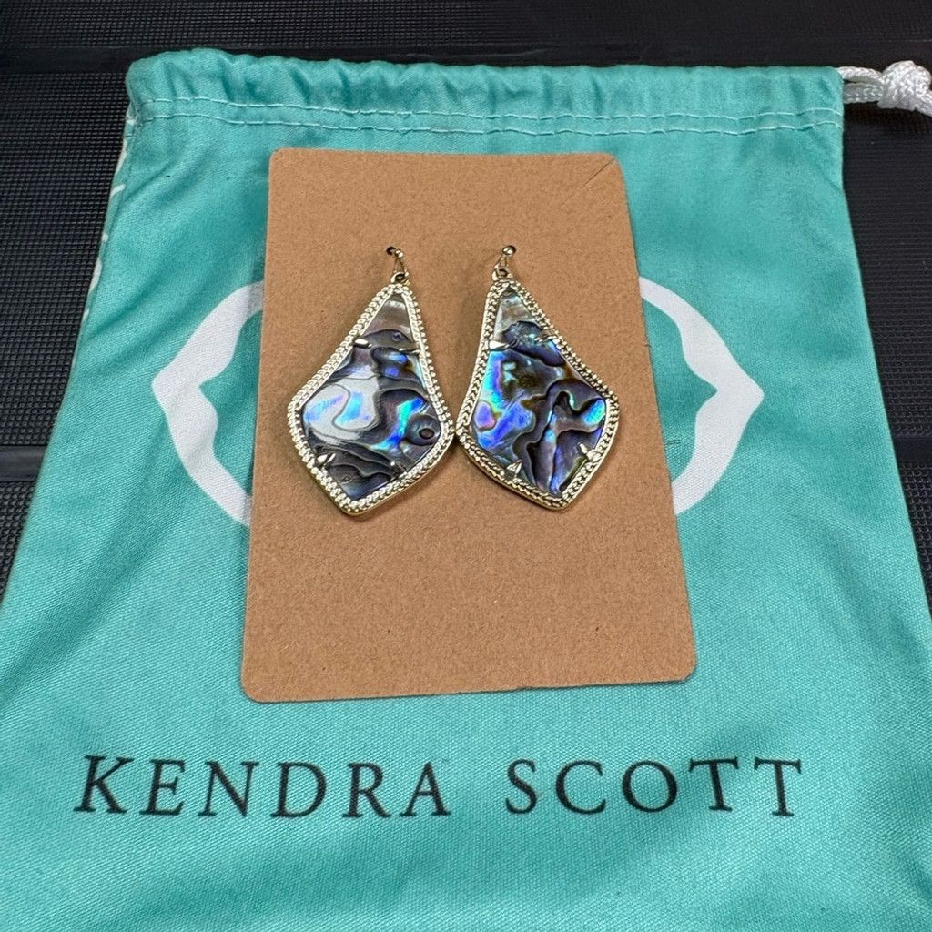 Kendra Scott Kendra Scott Alex Silver Drop Earrings in Abalone Shell Size ONE SIZE - 1 Thumbnail