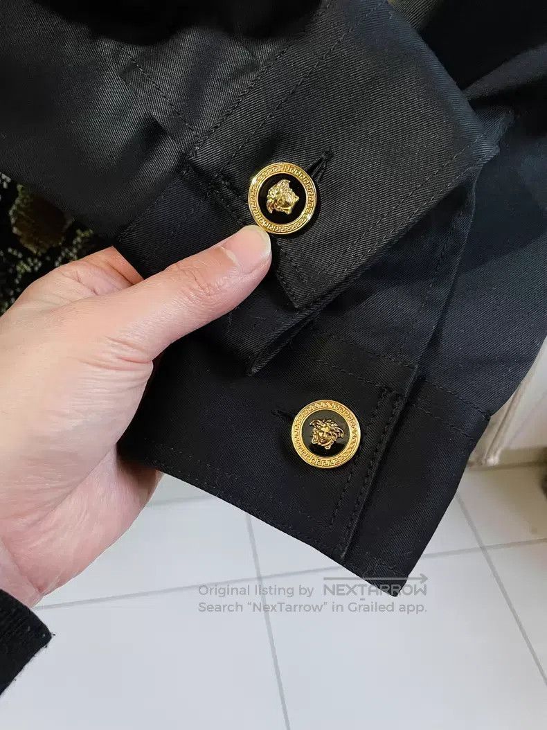 Versace Versace Swirl pattern snakeskin pattern heavy hardware cra Size US L / EU 52-54 / 3 - 6 Thumbnail