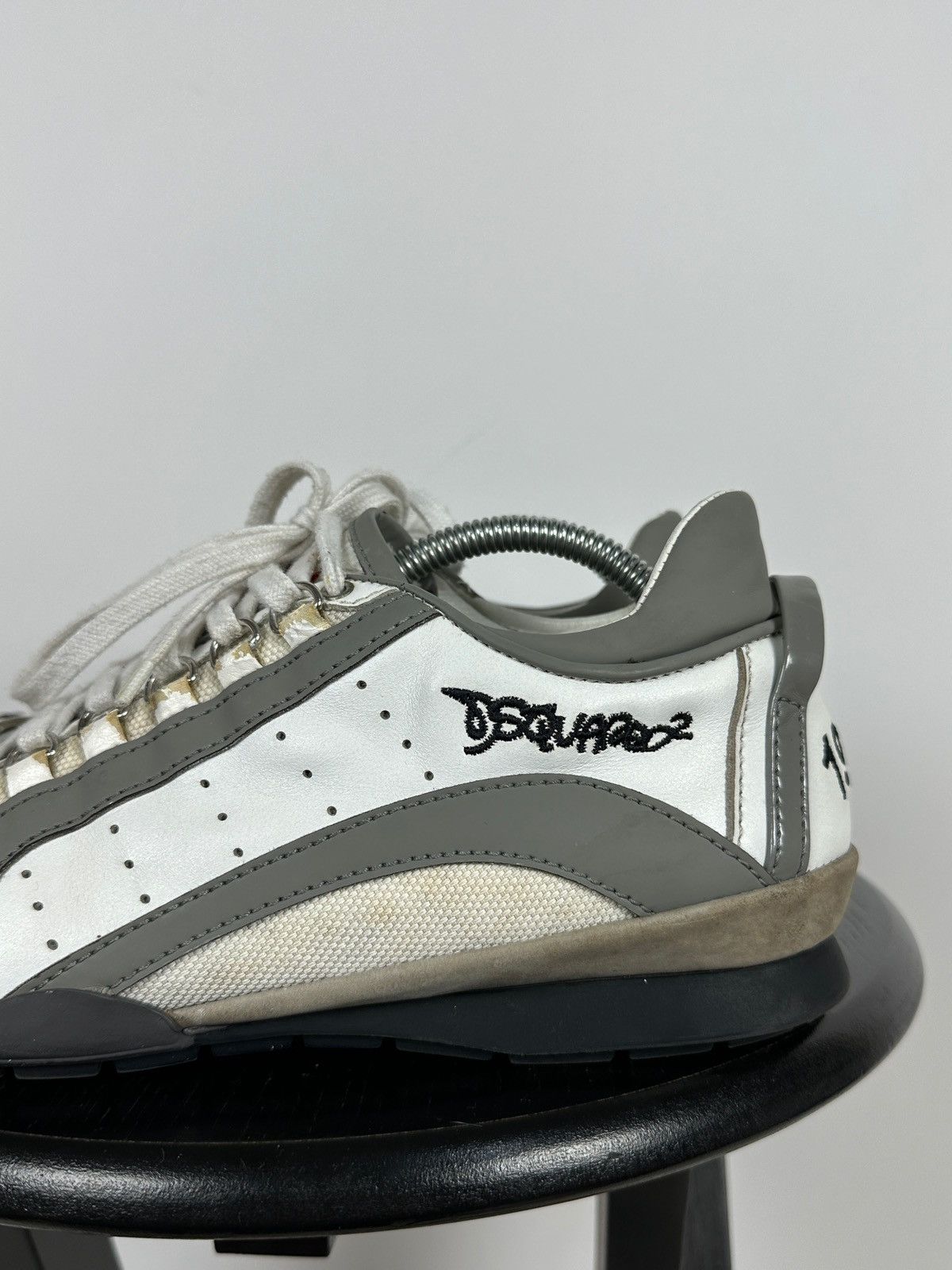 Dsquared2 Dsquared2 Get In The Fast Line Leather Low Sneakers Size US 9 / EU 42 - 12 Thumbnail