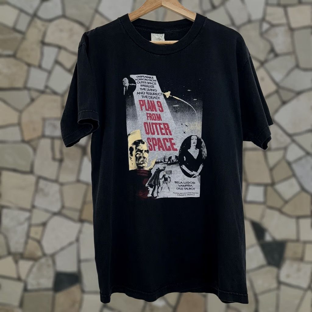 Plan C VINTAGE Mosquitohead T-Shirt Black Size L Crew Neck Short Sleeve Graphic Print Tee 90s Hollywood Vintage Fashion Men Size US L / EU 52-54 / 3 - 1 Thumbnail