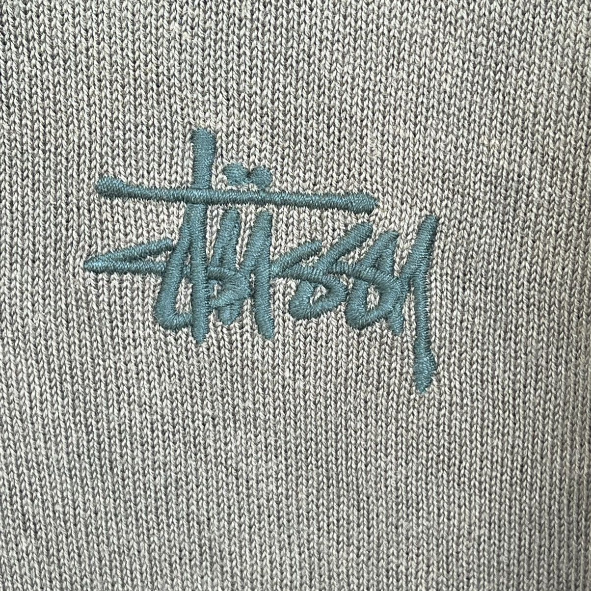 Stussy Vintage 90s Stussy Sport V-Neck Knit Sweater Forest Green Size US S / EU 44-46 / 1 - 6 Thumbnail