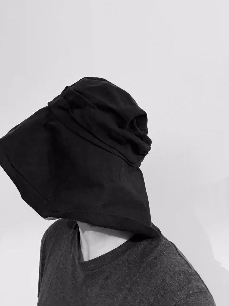 Yohji Yamamoto Yohji Yamamoto Yohji Yamamoto Fisherman Hat with Adjustabl Size ONE SIZE - 1 Thumbnail