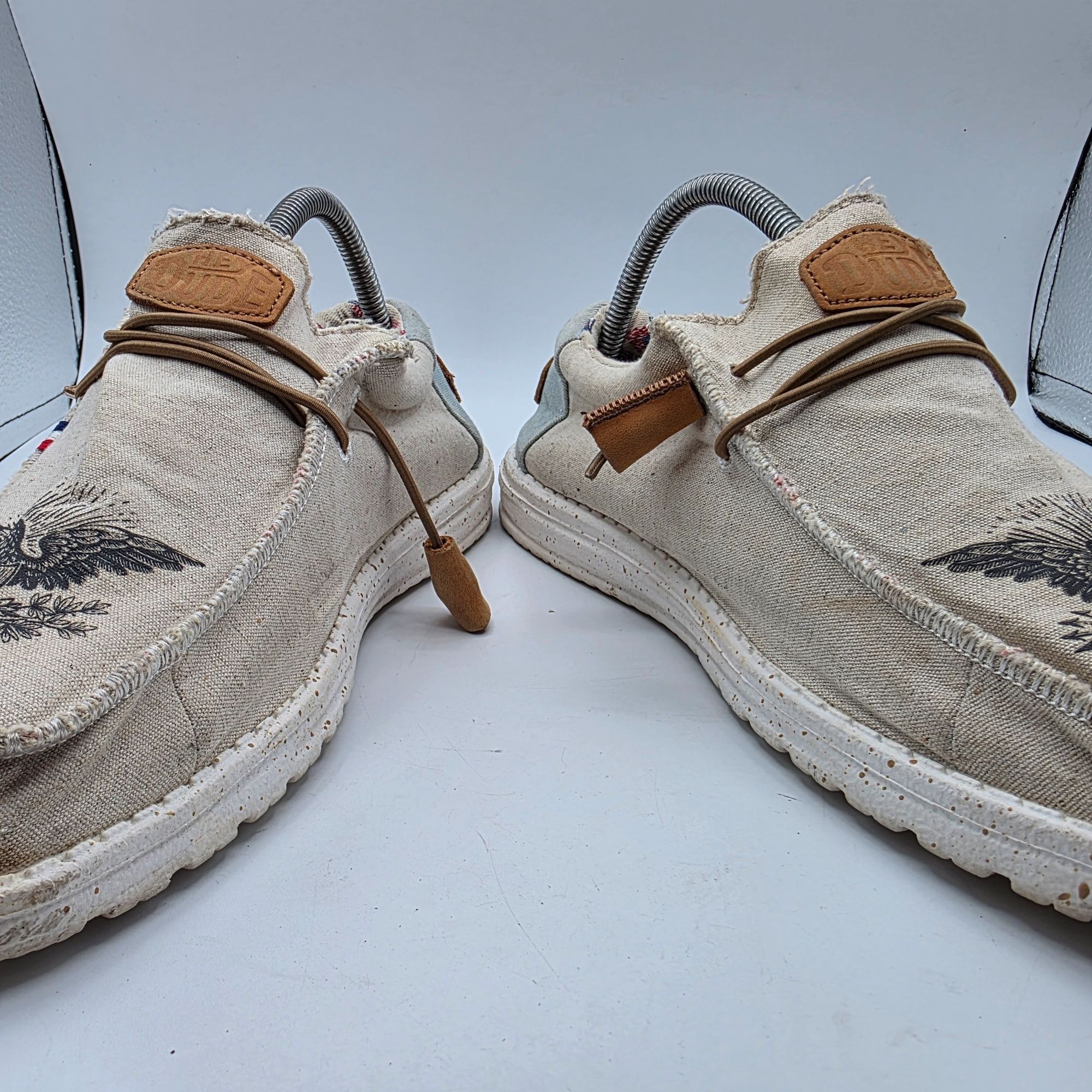 Other Hey Dude Wally Americana Flag Mens Size 9 Beige Casual Shoes Size US 9 / EU 42 - 3 Thumbnail