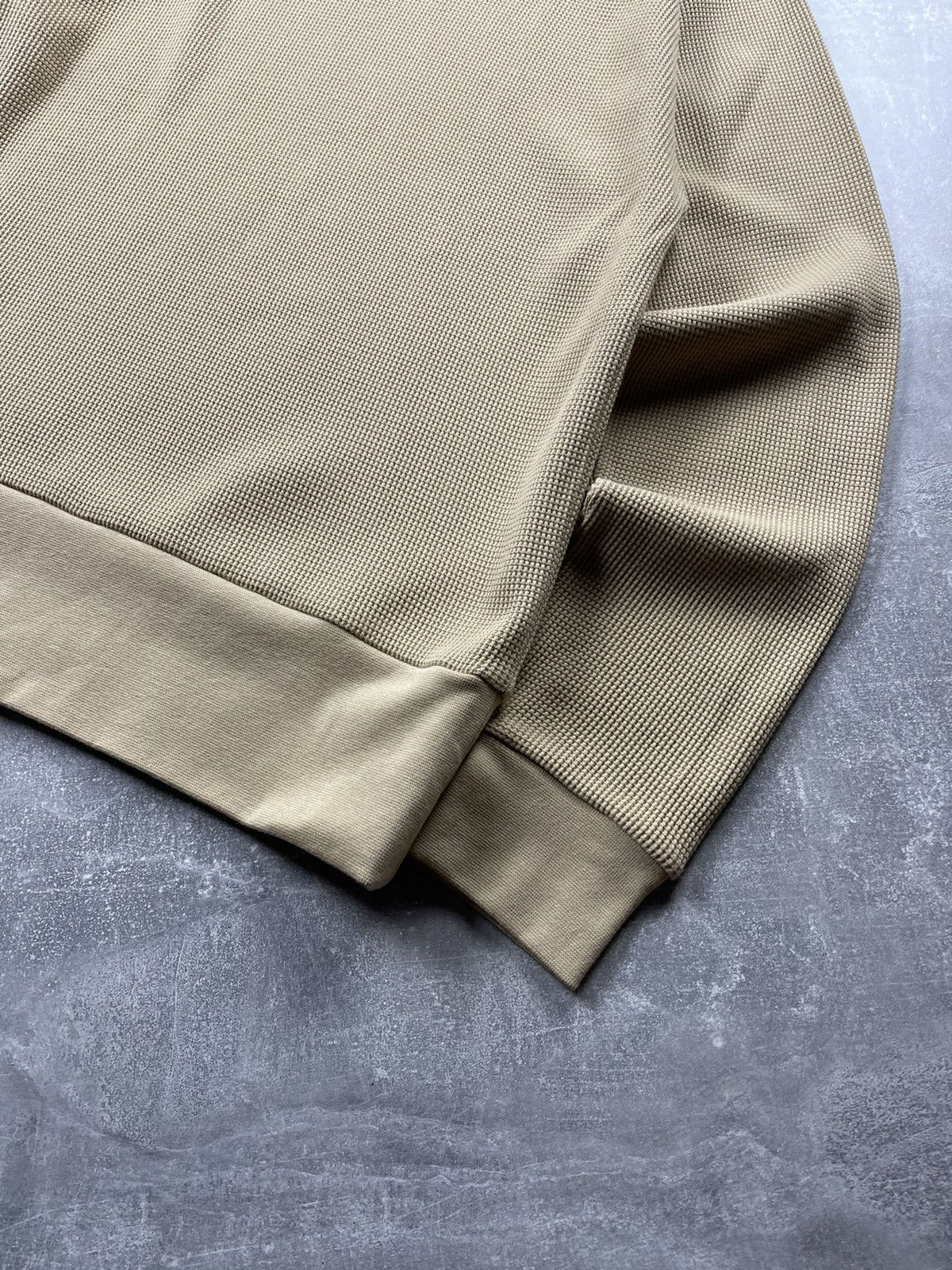 Universal Works Universal Works Waffle Crewneck Sweatshirt Sand Beige Size US L / EU 52-54 / 3 - 3 Thumbnail