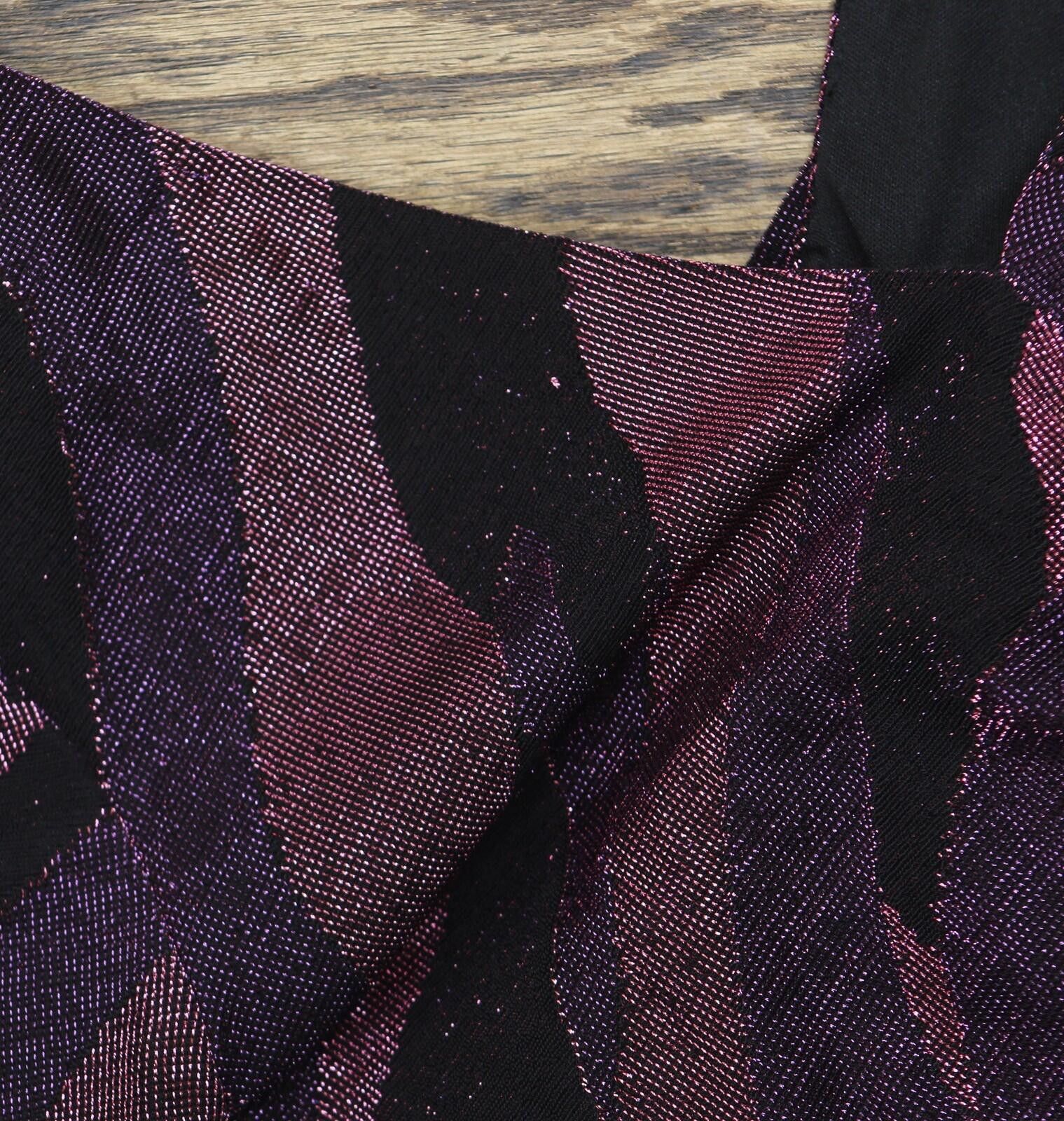 Signal Sport Nwt Siena Neck Side-twist Long-sleeve Dress Purple Multi 0 Size XS / US 0-2 / IT 36-38 - 6 Thumbnail