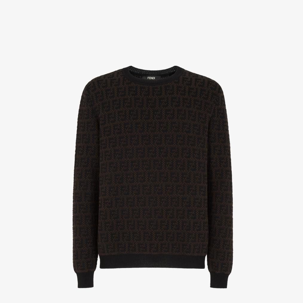 Fendi o1s1wg111224 Regular-Fit Sweater in Brown Size US S / EU 44-46 / 1 - 1 Thumbnail