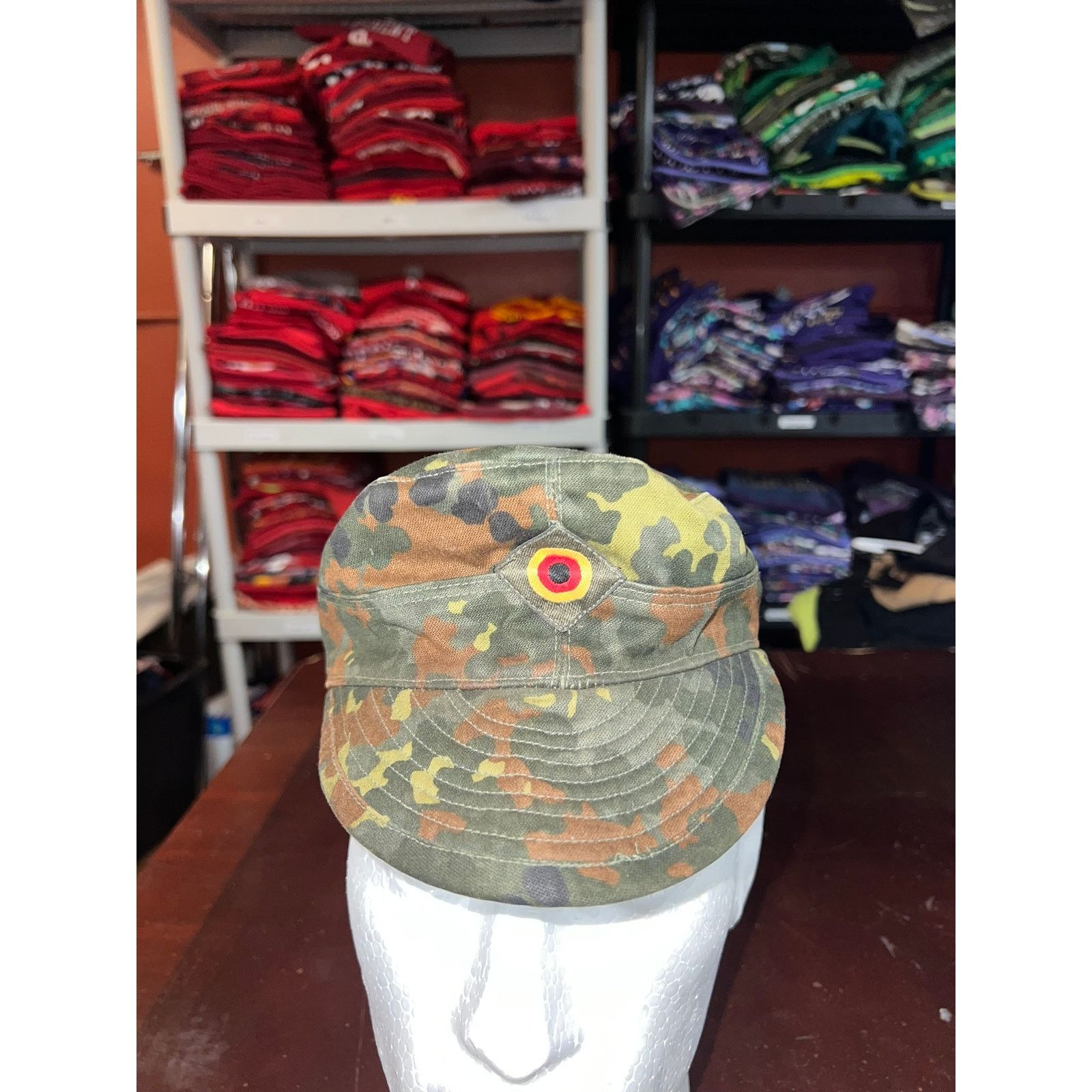 Vintage Vintage German Army Camo Hat Military Cap Berlin 1992 VTG OS Size ONE SIZE - 1 Thumbnail