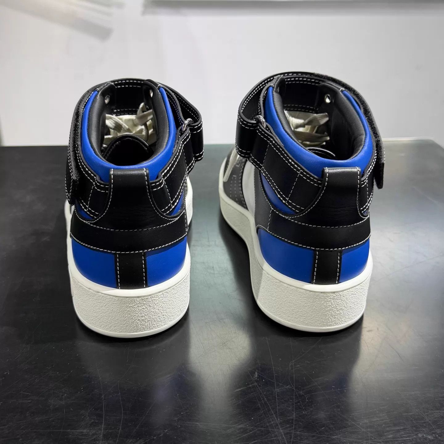 Hermes Hermes Freestyle x HF High-Top Sneakers Black White Blue 40 Size US 7 / EU 40 - 7 Thumbnail