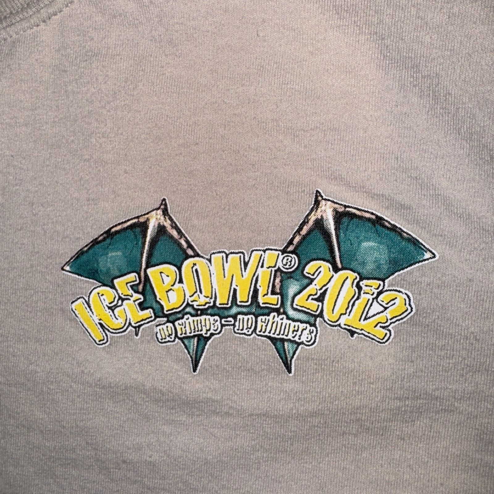 Gildan 2012 Discraft Ice Bowl Buzz Dragon Beige Long Sleeve Tshirt Size US XL / EU 56 / 4 - 3 Thumbnail