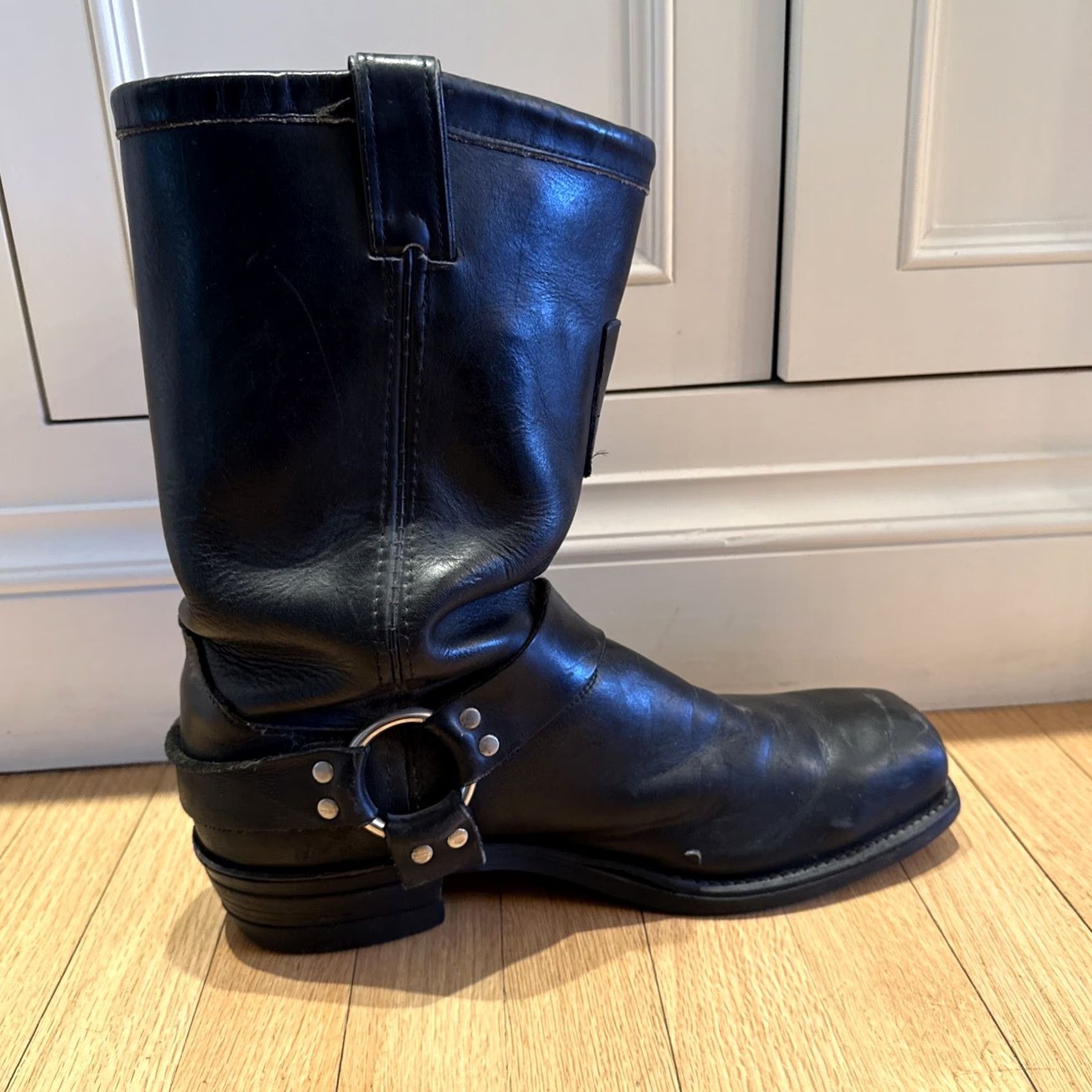 Chippewa Chippewa Harness Motorcycle Biker Boots 12" Black 27868 Men 13 D Leather Vibram Outsole Square Toe Pull On - Biker, Motorcycle, Classic, Moto Shoes Size US 13 / EU 46 - 6 Thumbnail