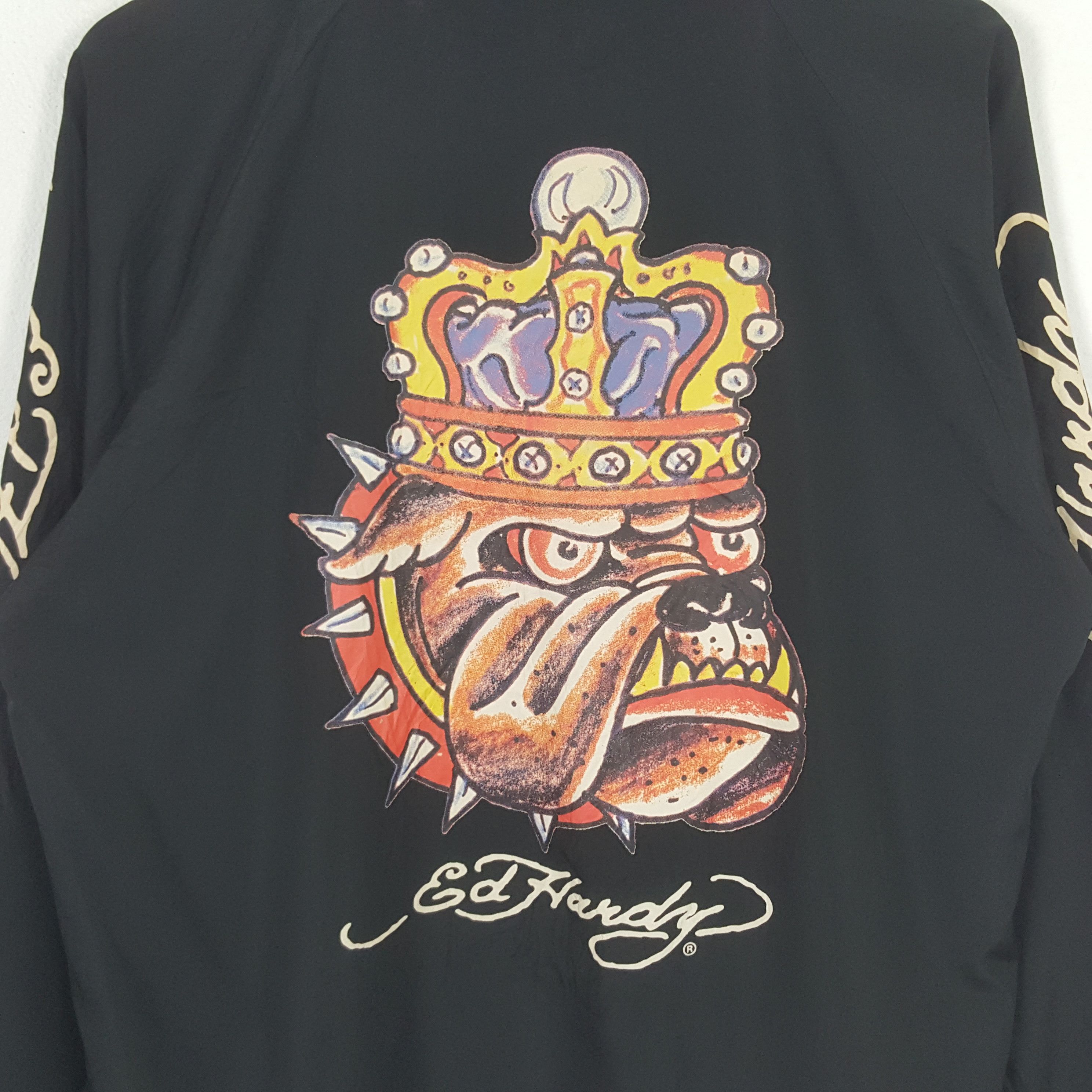 Christian Audigier × Ed Hardy × Vintage Vintage Ed Hardy by Christian Audiger Windbreaker Jacket Size US L / EU 52-54 / 3 - 2 Thumbnail