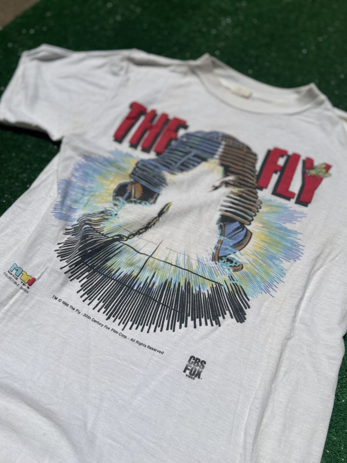 Vintage The Fly Movie Promo T-Shirt Size US XL / EU 56 / 4 - 4 Thumbnail