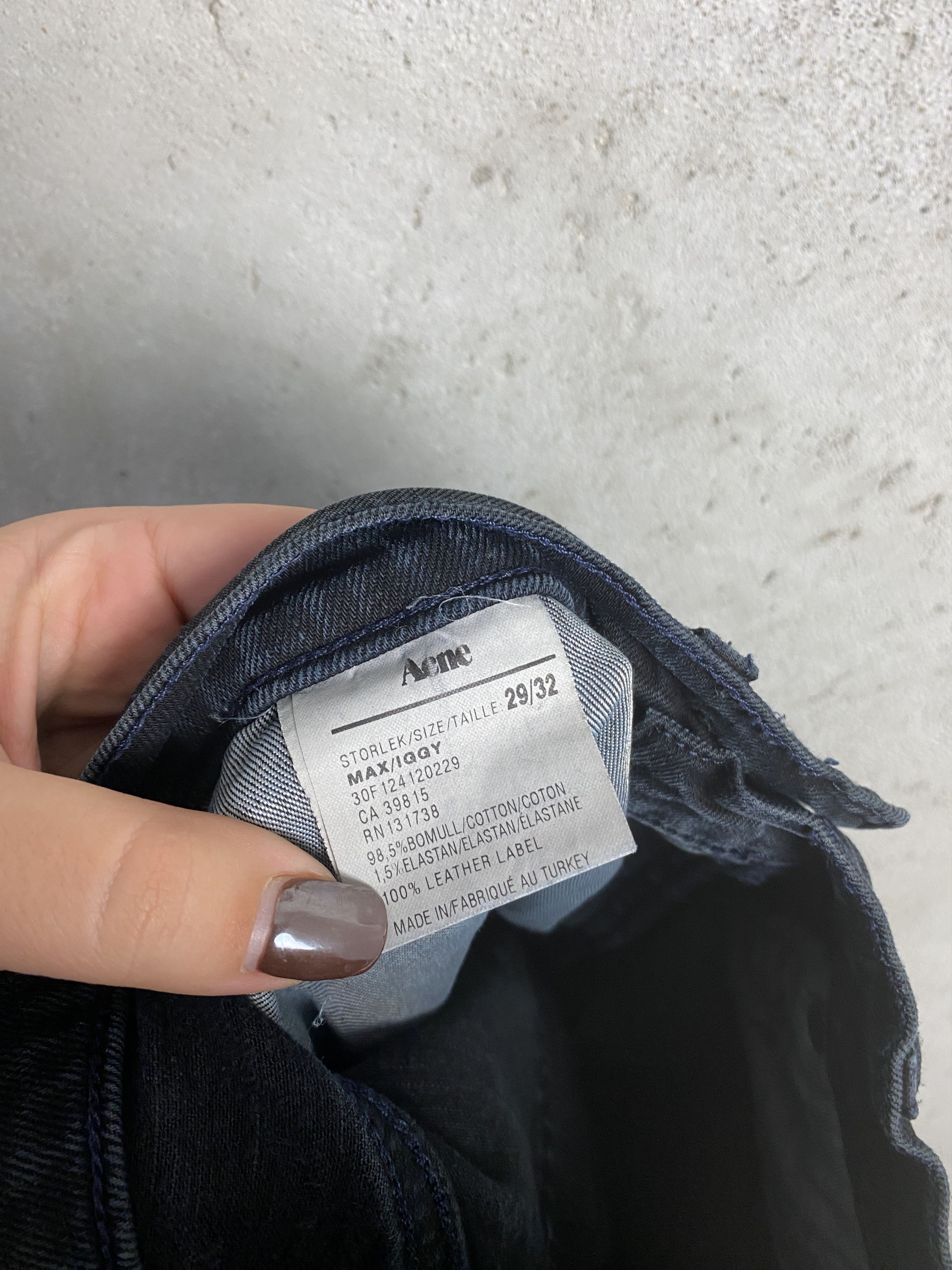 Acne Studios Acne Max Iggy denim jeans pants casual Size US 29 - 6 Thumbnail