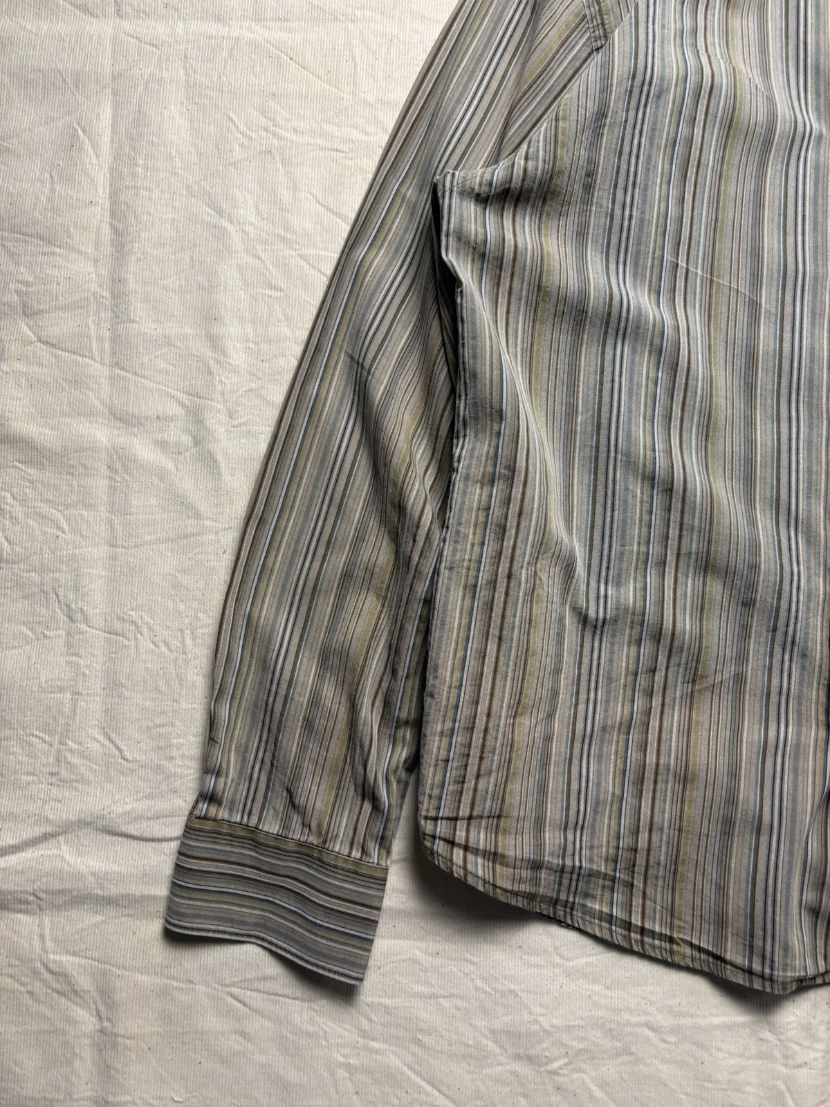 Designer × Japanese Brand Vintage Rocha John Rocha Striped Shirt Size US M / EU 48-50 / 2 - 6 Thumbnail