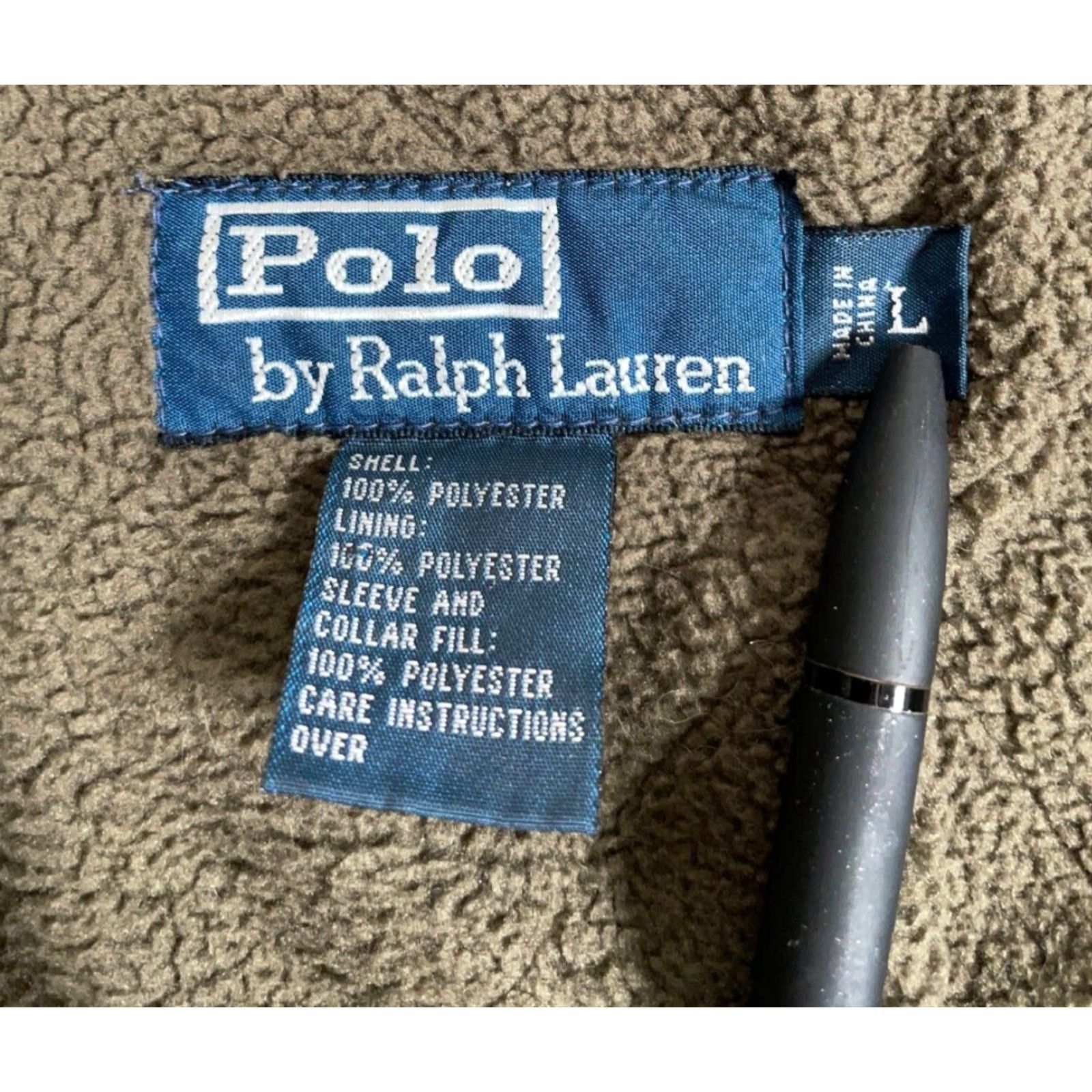 Polo Ralph Lauren Polo Ralph Lauren Quilted Zip Jacket Adult Large Olive Green Bomber Jacket Mens Size US L / EU 52-54 / 3 - 3 Thumbnail