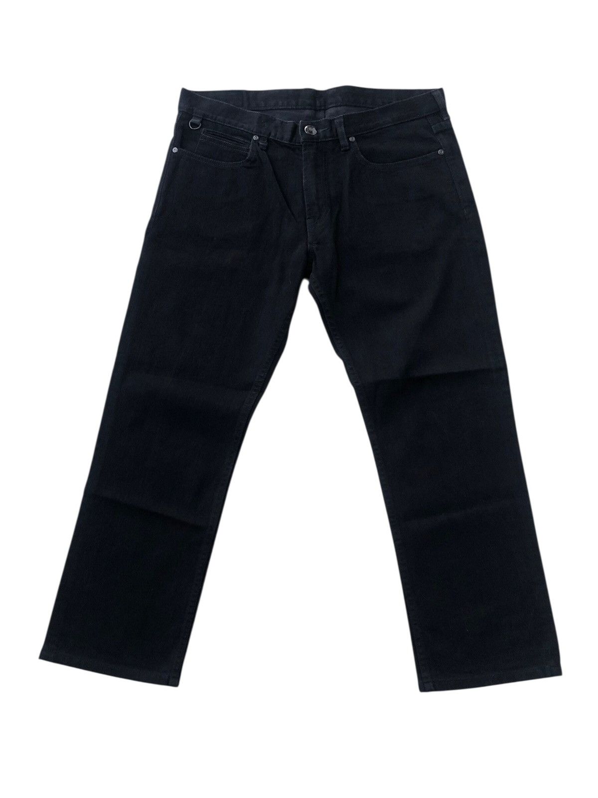 Burberry 🔥Authentic BURBERRY LONDON Super Black Straight Leg Jeans Size US 36 / EU 52 - 1 Thumbnail