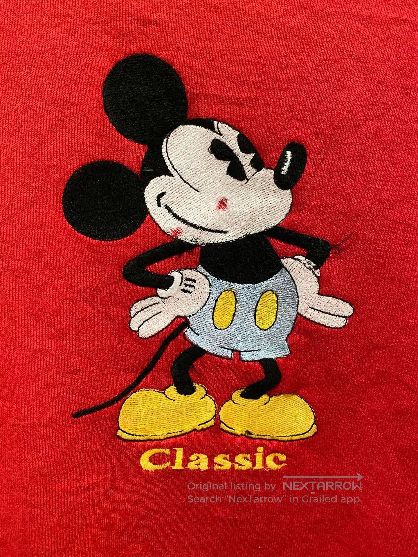 Mickey & Co. Vintage Mickey Mouse Embroidered Sweatshirt. Size US M / EU 48-50 / 2 - 4 Thumbnail