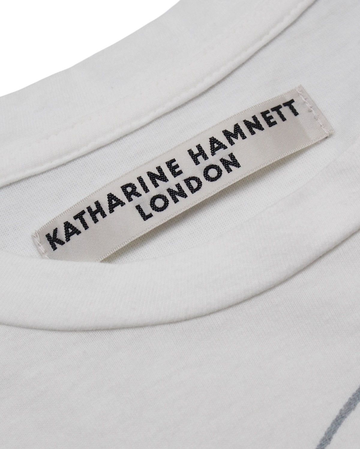 Designer × Katharine Hamnett London 2000S KATHARINE HAMNETT “KNOT GRAPHIC” PRINTED TEE Size US M / EU 48-50 / 2 - 3 Thumbnail