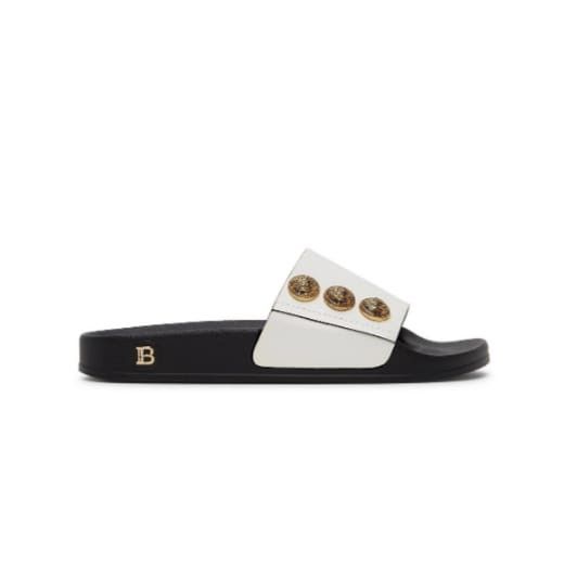 Balmain o1y0625 Slippers in White Size US 8 / IT 38 - 1 Thumbnail